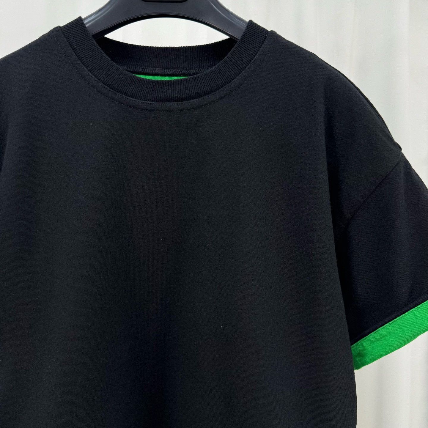 Bottega Veneta Bottega Veneta Black Green Double Layer Tee Size XS / US 0-2 / IT 36-38 - 3 Thumbnail