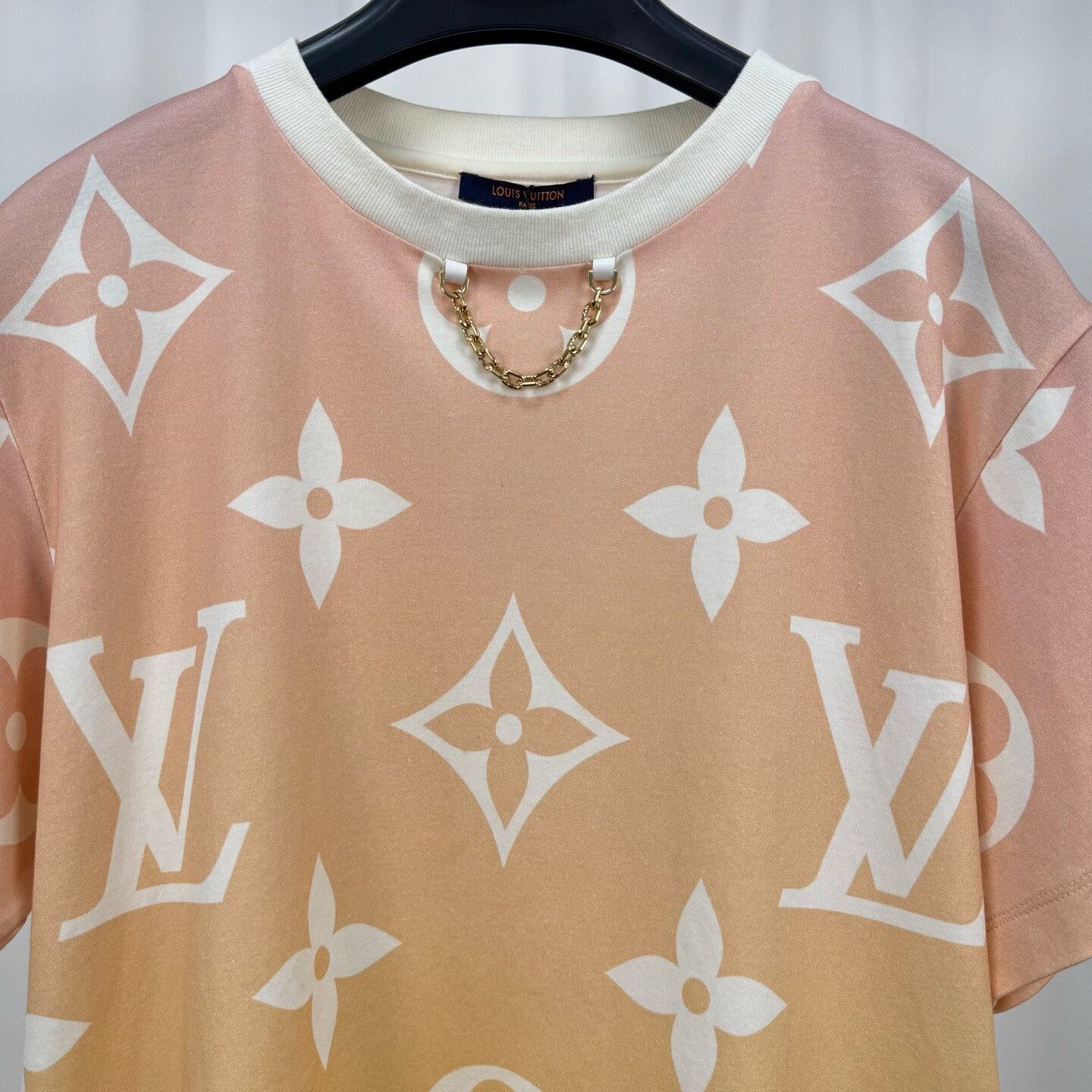 Louis Vuitton Louis Vuitton Gradient Monogram Chain Tee Size L / US 10 / IT 46 - 3 Thumbnail