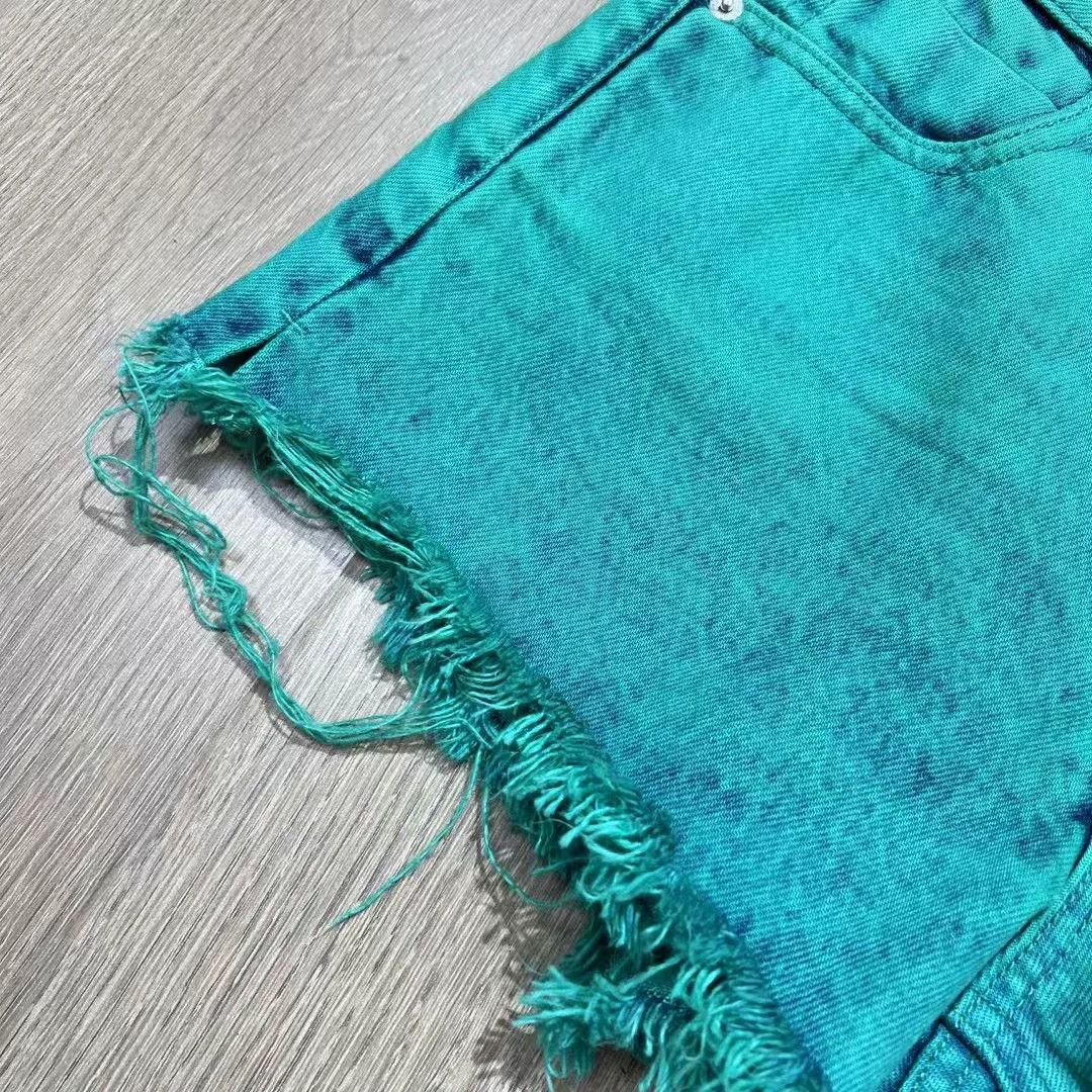 Alexander Wang Alexander Wang Green Denim Shorts Size 24" / US 00 / IT 34 - 4 Thumbnail