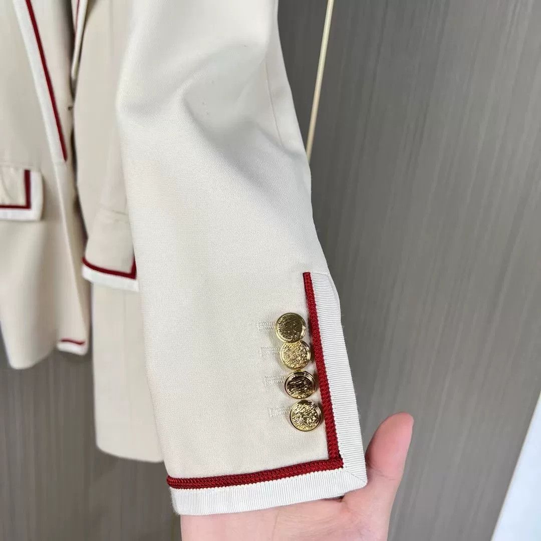 Gucci Gucci Preppy Style Printed Lining Blazer Size US XXS / EU 40 - 4 Thumbnail