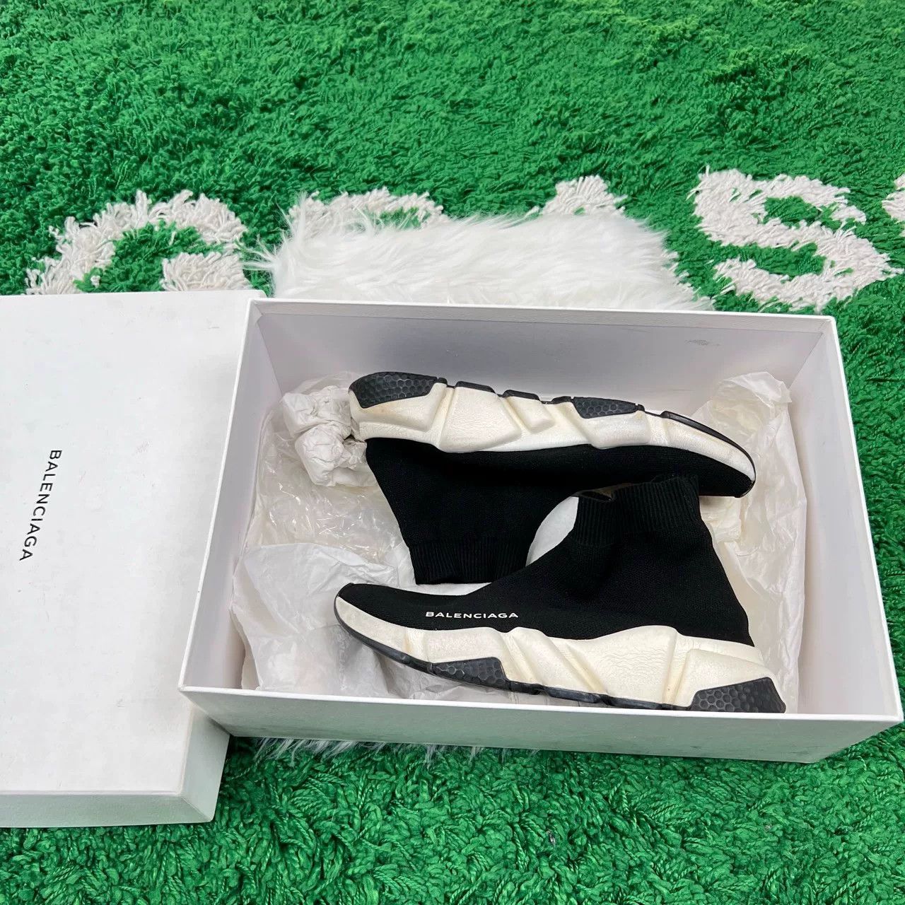 Balenciaga Balenciaga Letter Knit Sock Shoes Size US 6 / IT 36 - 7 Thumbnail