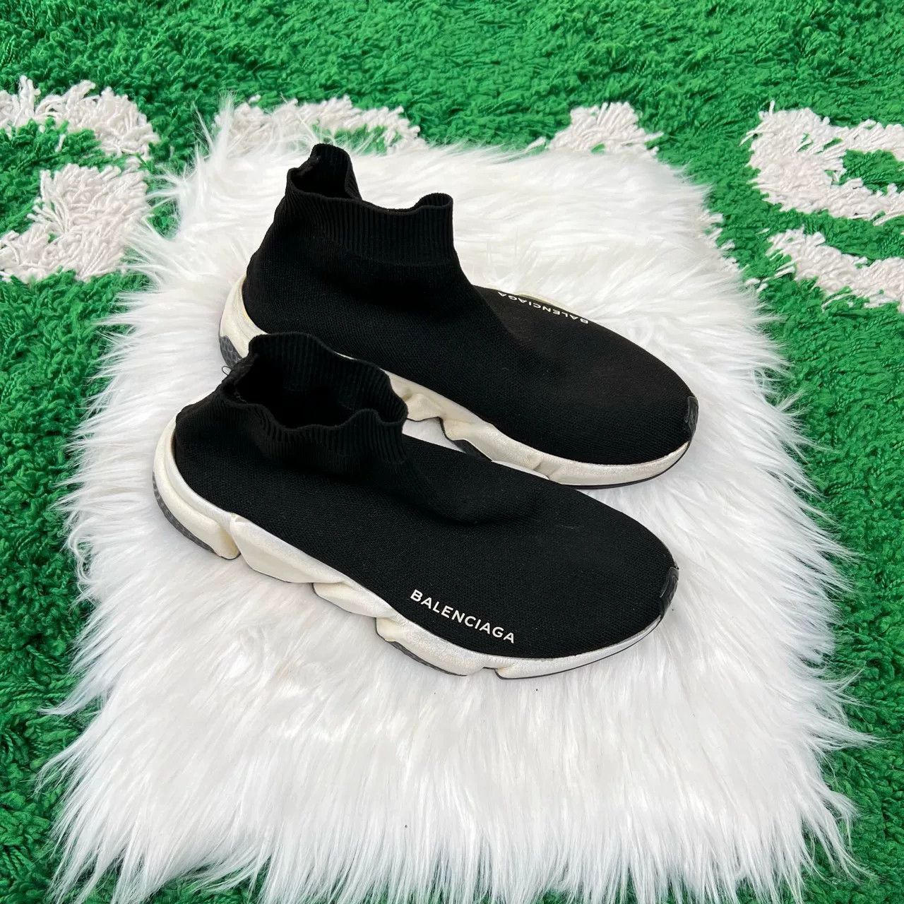 Balenciaga Balenciaga Letter Knit Sock Shoes Size US 6 / IT 36 - 5 Thumbnail