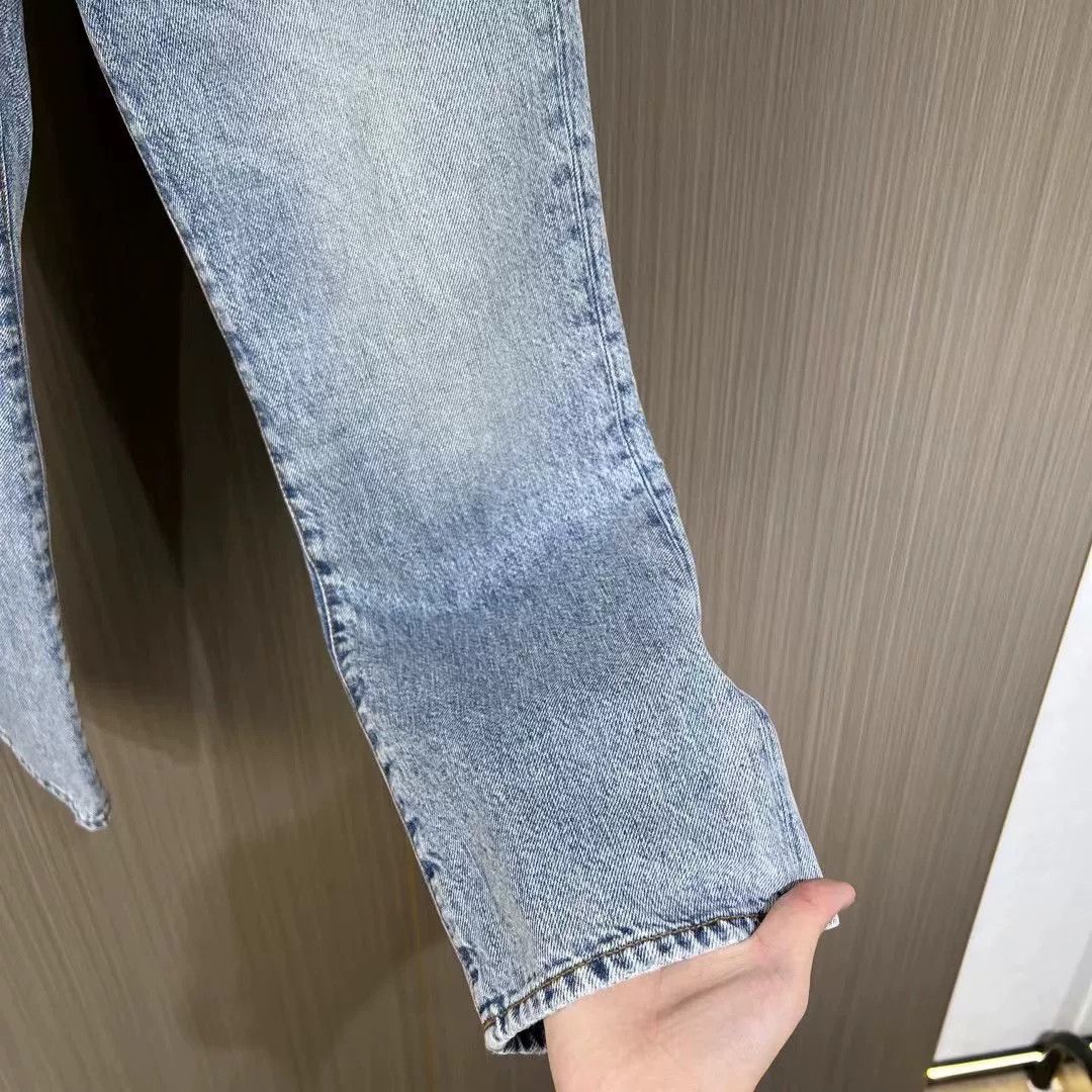 Acne Studios Acne Studios Washed Leather Patch Jeans Size 25" / US 0 / IT 36 - 4 Thumbnail