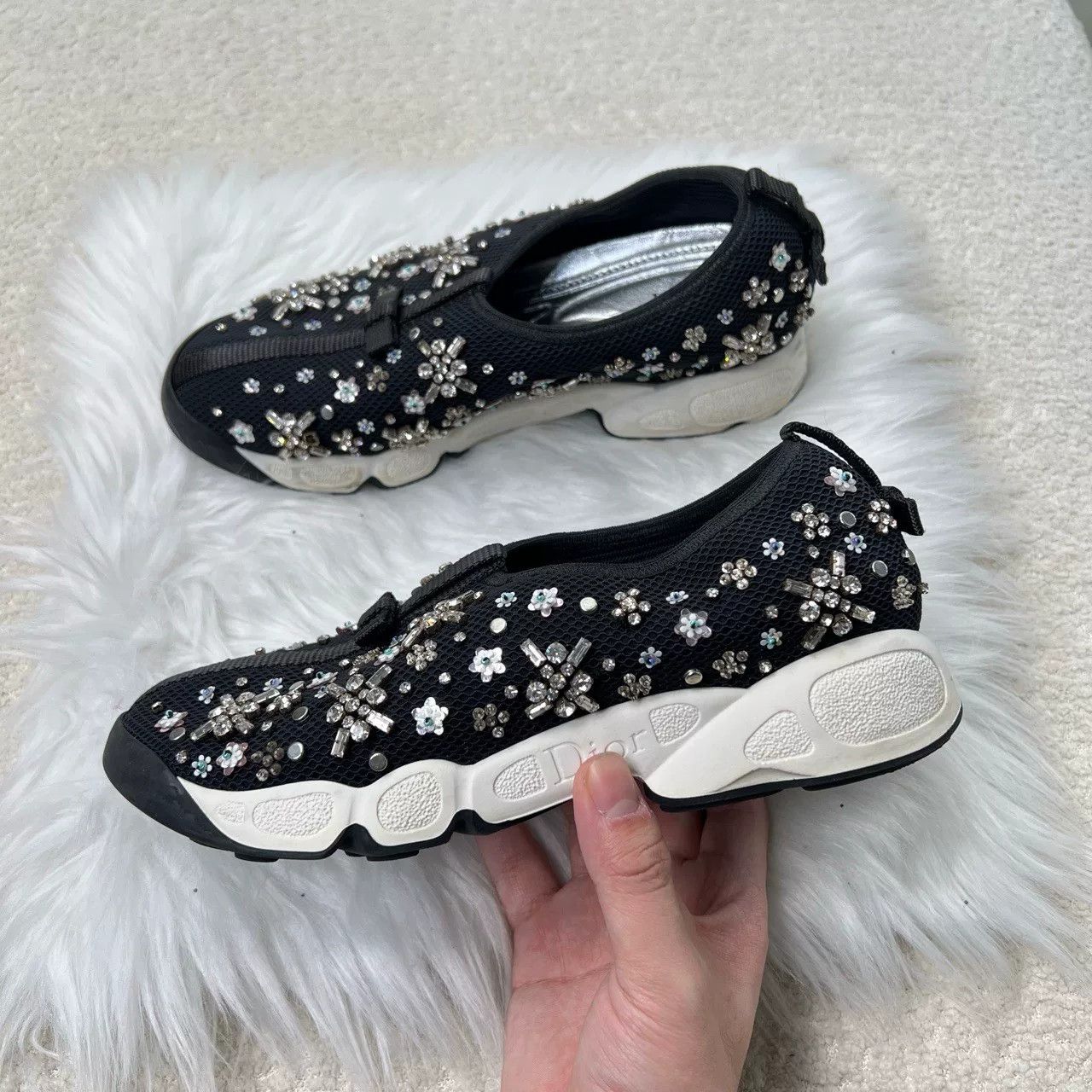 Dior Dior Crystal Embellished Garden Shoes Size US 4 / IT 34 - 5 Thumbnail