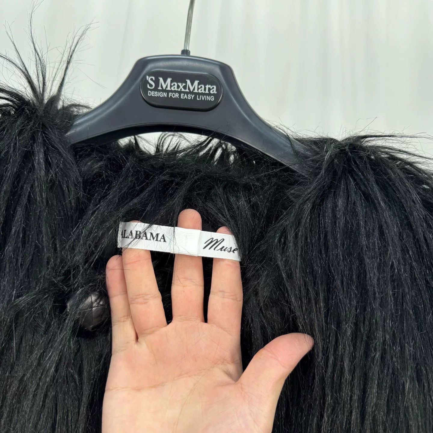 AYA MUSE Alabama Muse Black Fur Coat Size M / US 6-8 / IT 42-44 - 5 Thumbnail