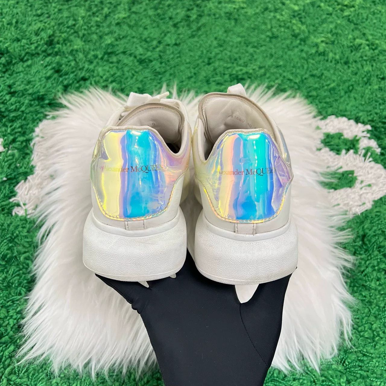 Alexander McQueen Alexander McQueen Laser Tail White Sneakers Size US 7 / EU 40 - 5 Thumbnail
