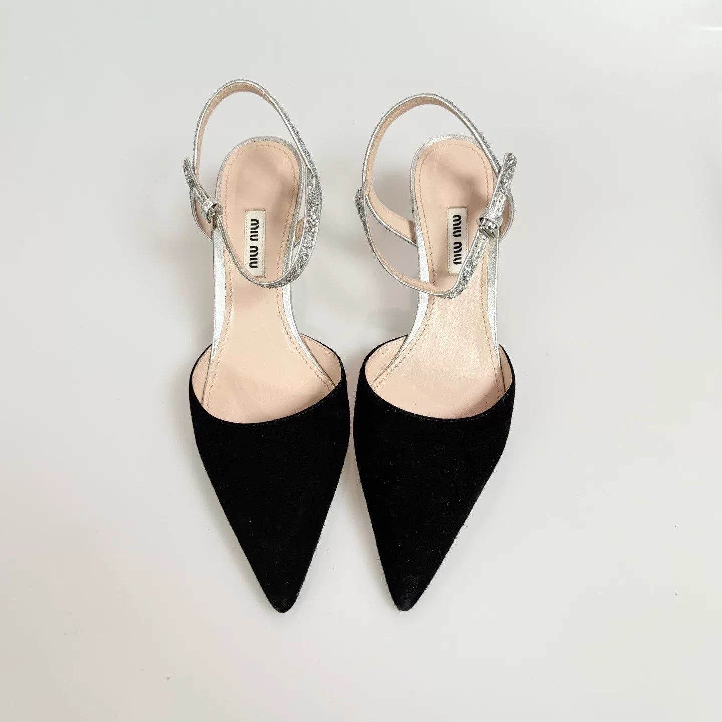 Miu Miu Miumiu Kitten Heel Sandals Size US 7 / IT 37 - 6 Thumbnail