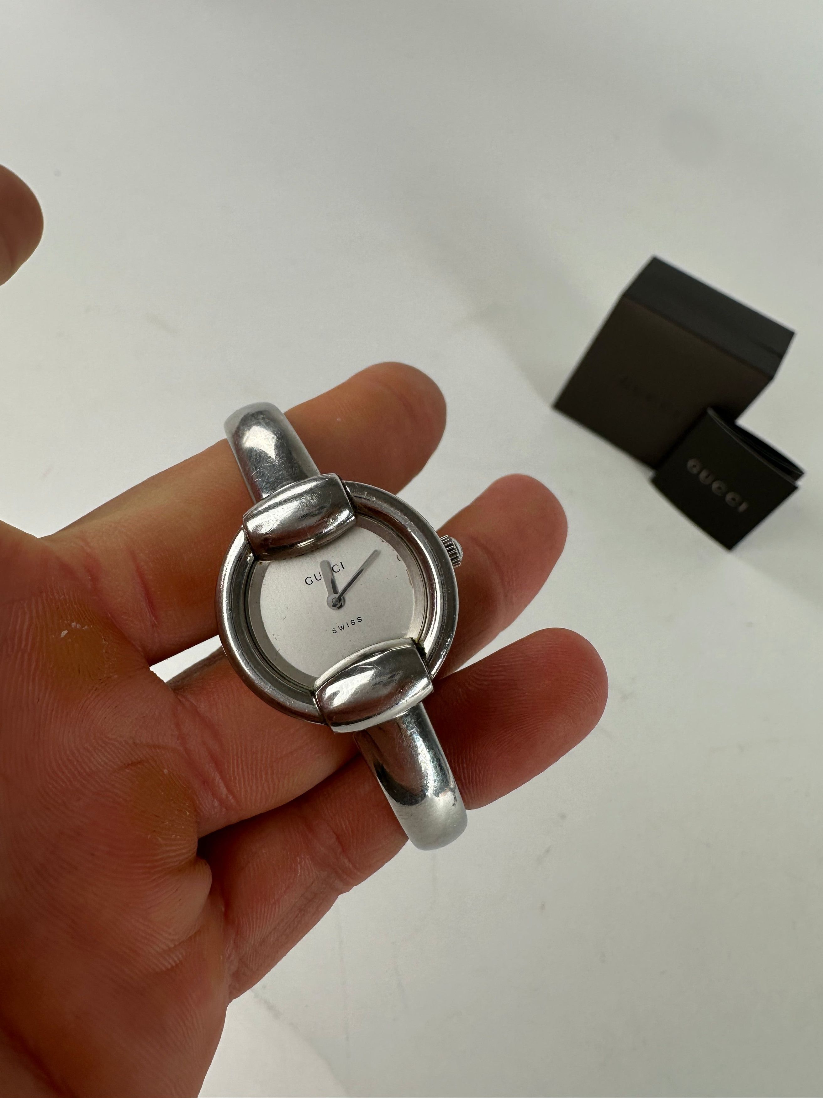 Gucci Vintage Quartz Horsebit Watch Silver Size ONE SIZE - 9 Thumbnail