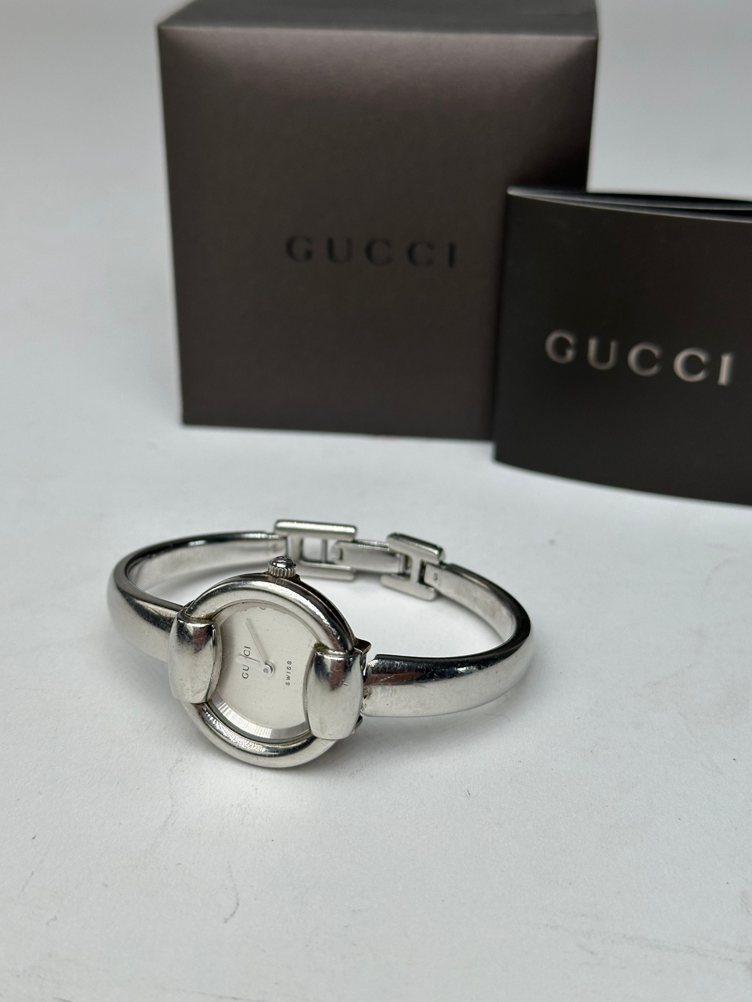 Gucci Vintage Quartz Horsebit Watch Silver Size ONE SIZE - 4 Thumbnail