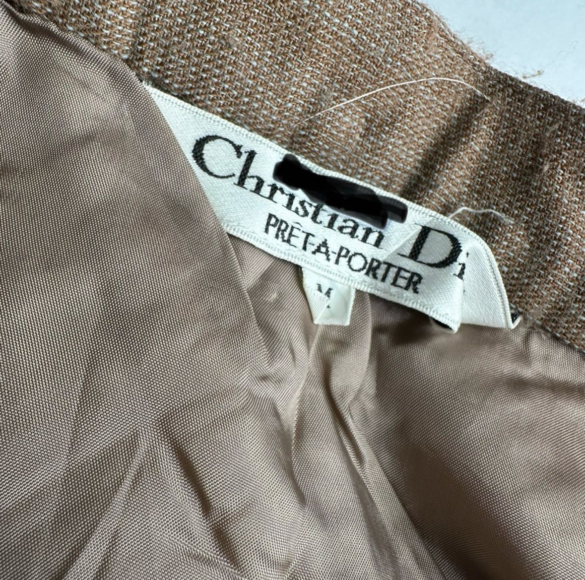 Dior Vintage Wool Skirt Brown M Size 30" / US 8 / IT 44 - 15 Thumbnail