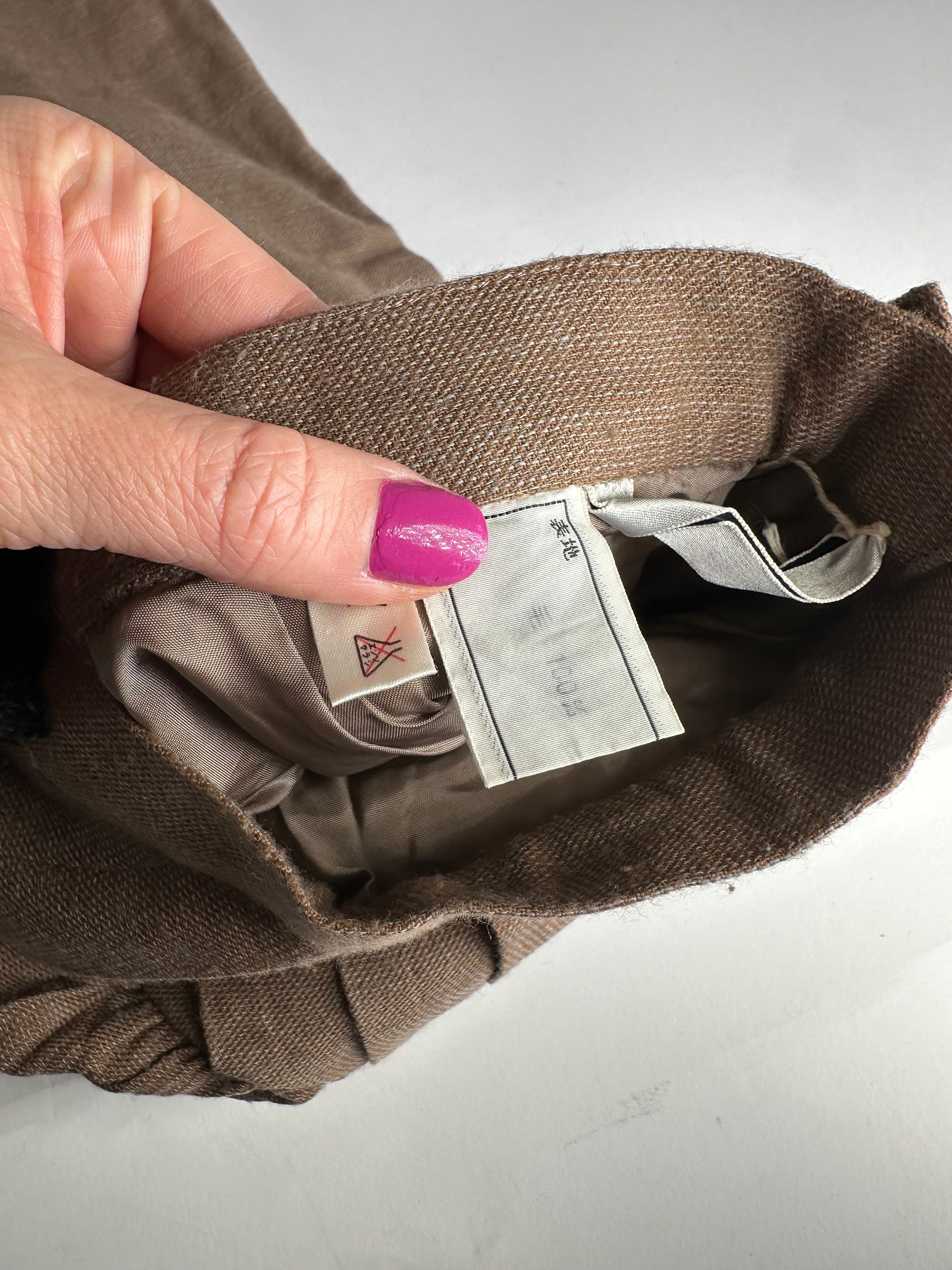 Dior Vintage Wool Skirt Brown M Size 30" / US 8 / IT 44 - 11 Thumbnail