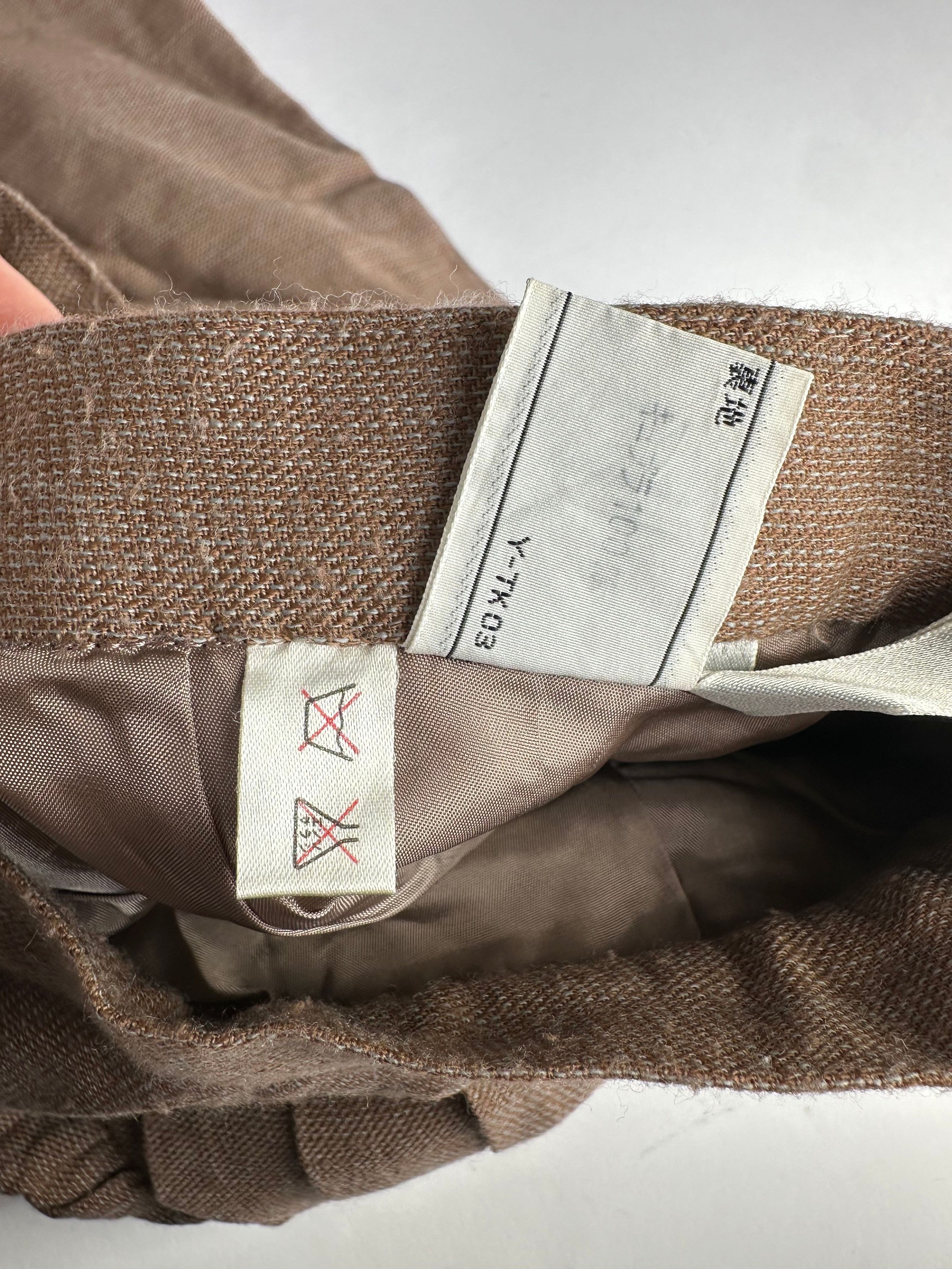 Dior Vintage Wool Skirt Brown M Size 30" / US 8 / IT 44 - 12 Thumbnail
