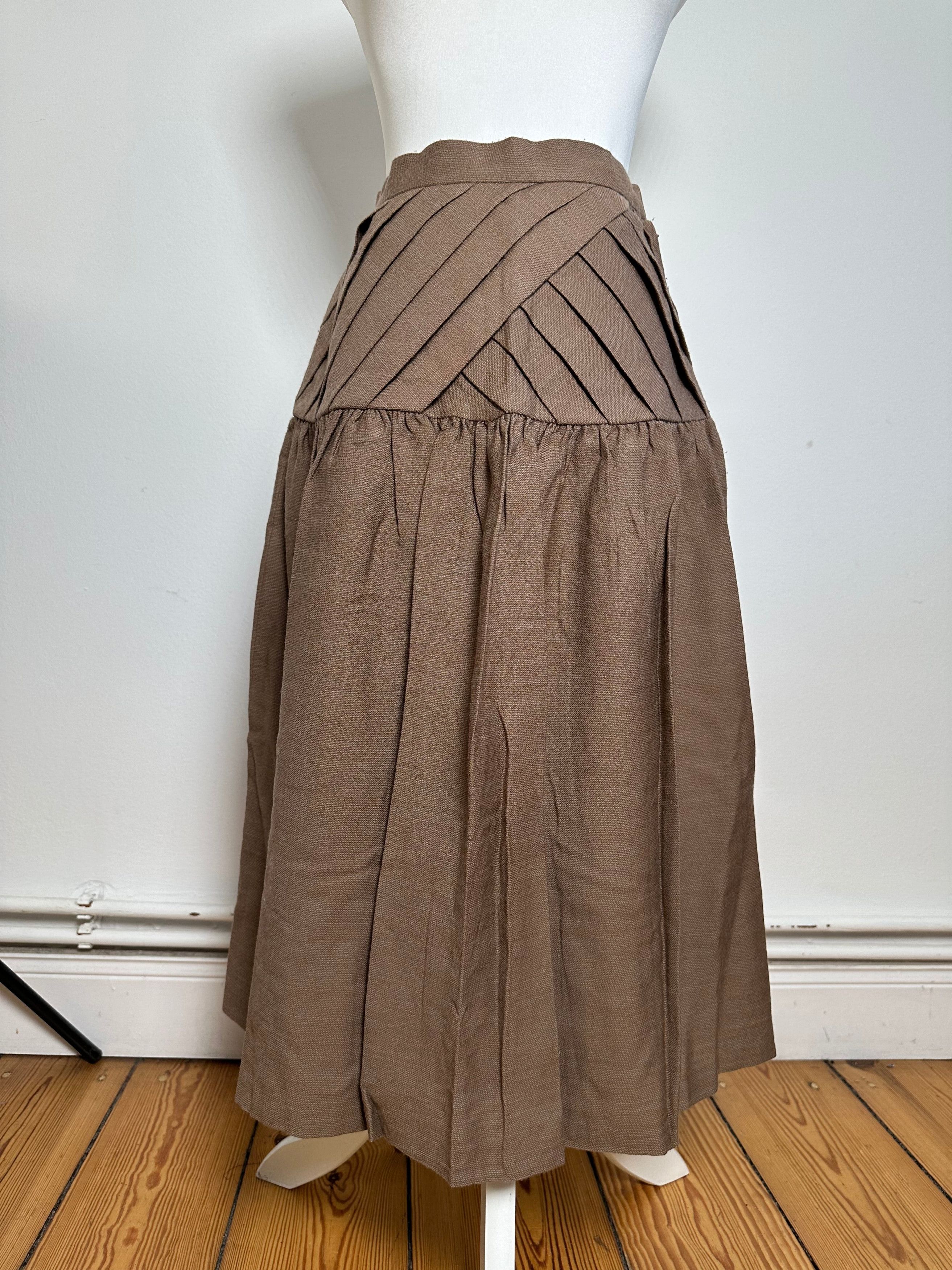 Dior Vintage Wool Skirt Brown M Size 30" / US 8 / IT 44 - 13 Thumbnail