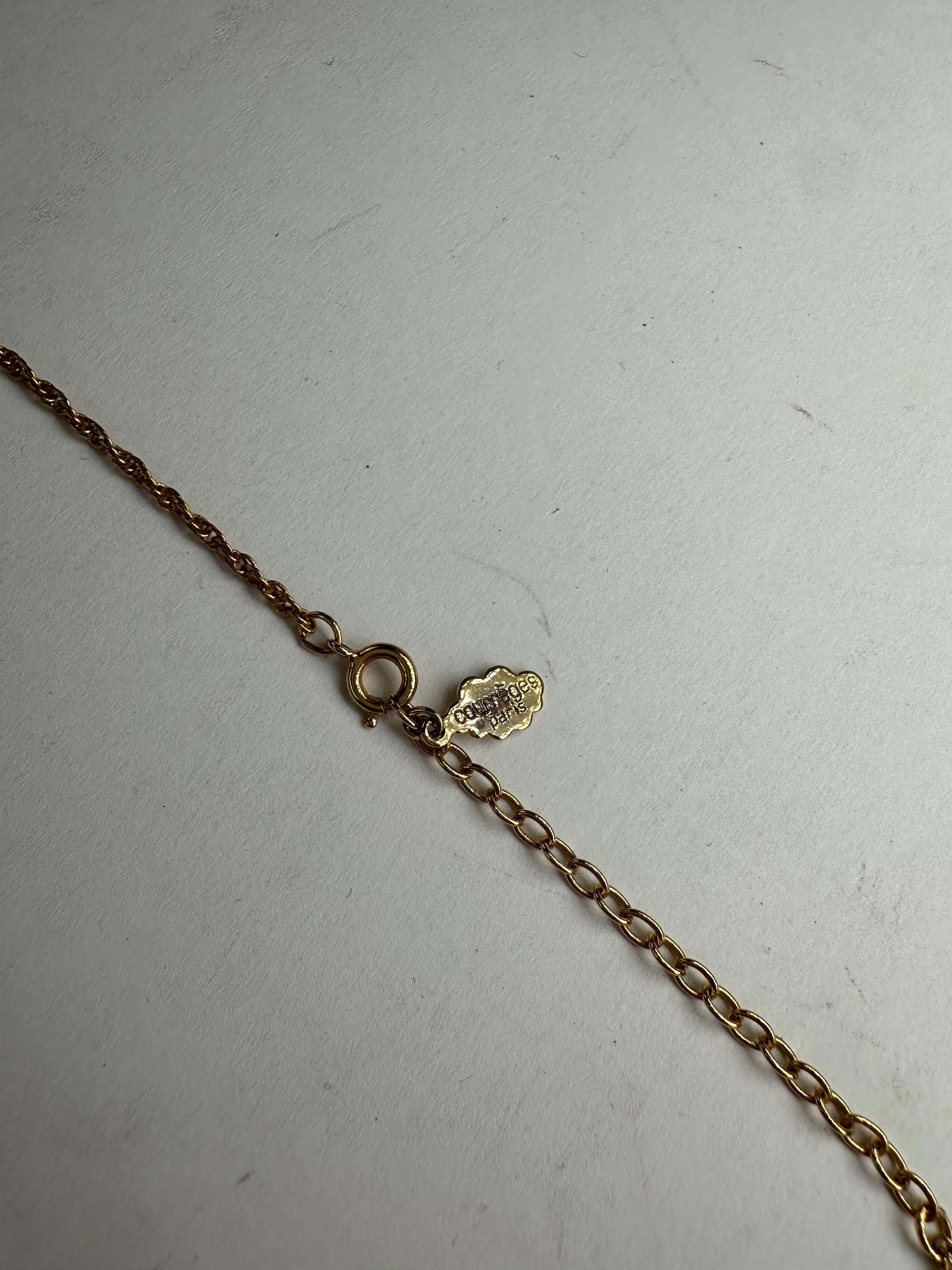 Courreges Vintage Gold Plated Collier Gold Size ONE SIZE - 6 Thumbnail