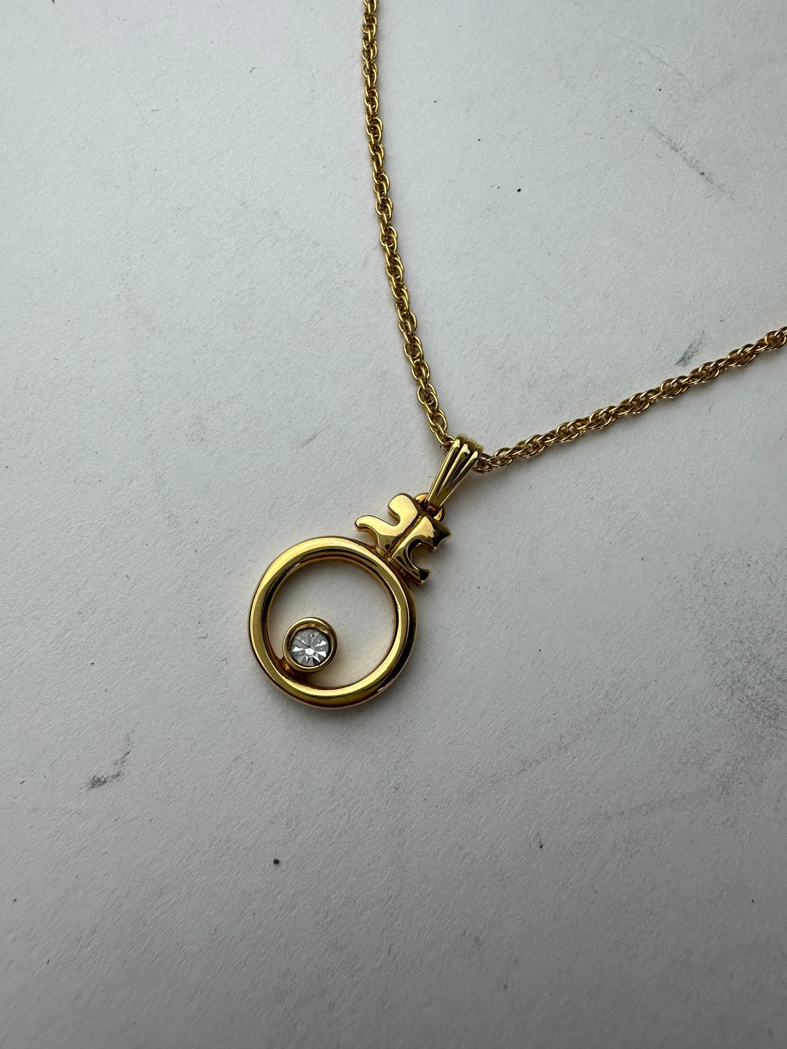 Courreges Vintage Gold Plated Collier Gold Size ONE SIZE - 7 Thumbnail