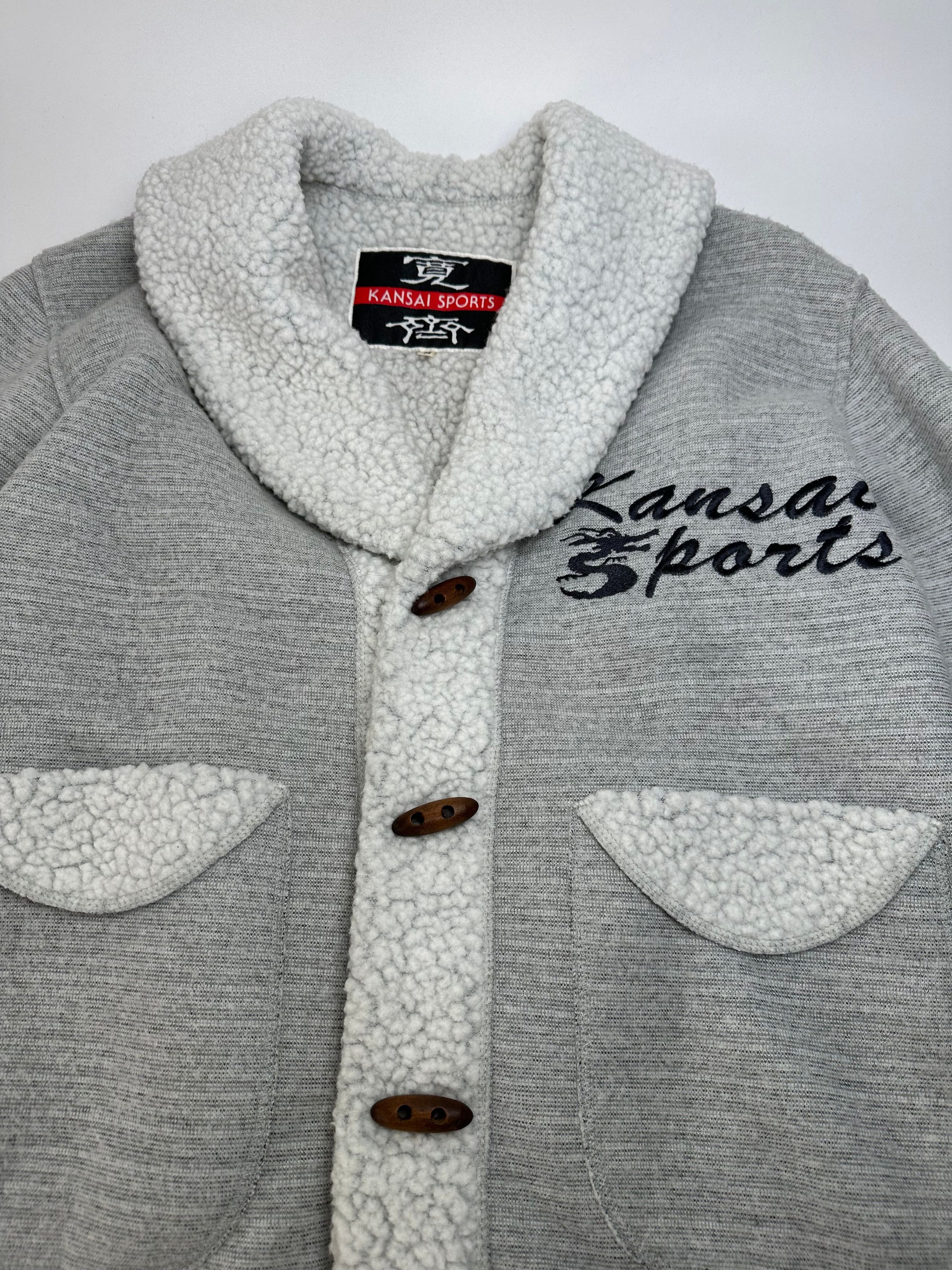 Kansai Yamamoto Vintage Wool Parka Grey White M Size M / US 6-8 / IT 42-44 - 5 Thumbnail