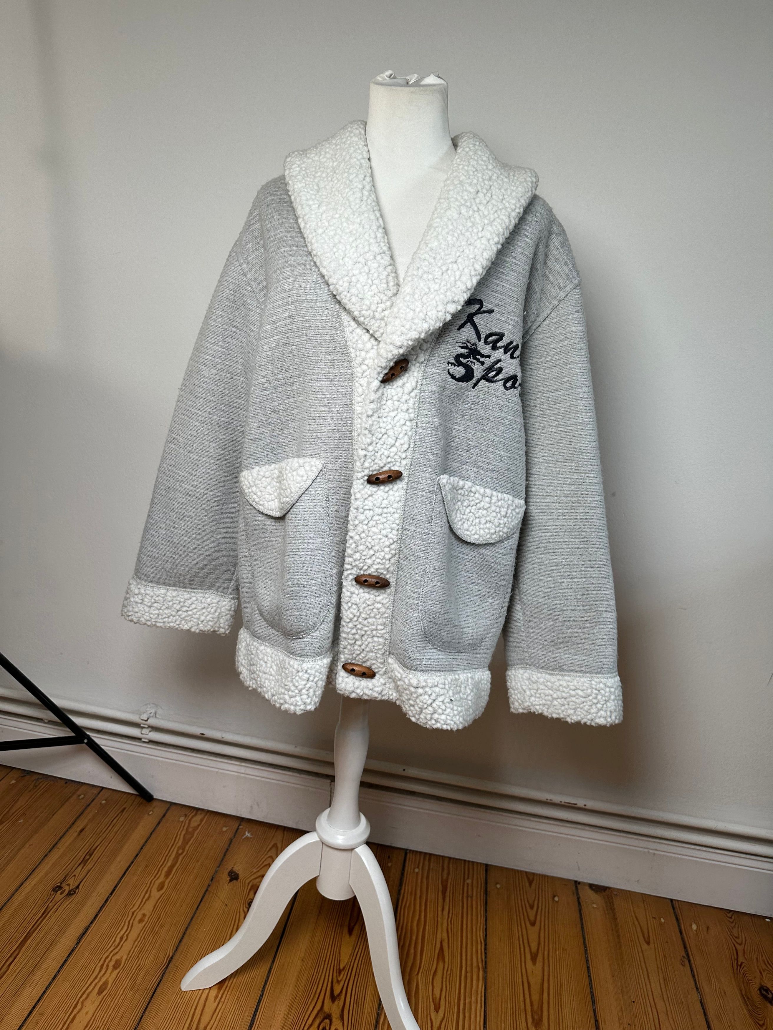 Kansai Yamamoto Vintage Wool Parka Grey White M Size M / US 6-8 / IT 42-44 - 11 Thumbnail