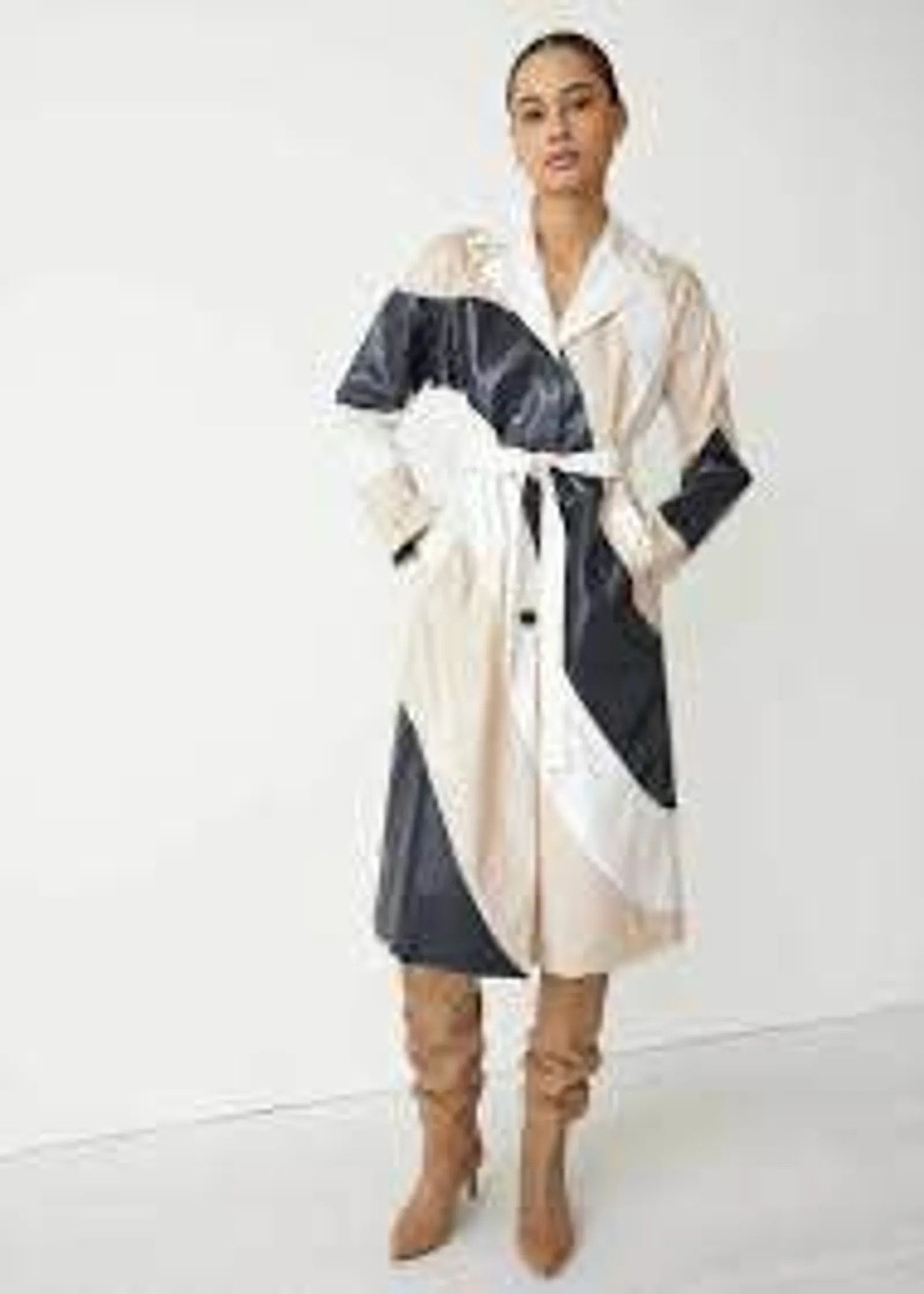 & Other Stories & Other Stories Belted Colour Block Coat Coat Size XS / US 0-2 / IT 36-38 - 4 Thumbnail