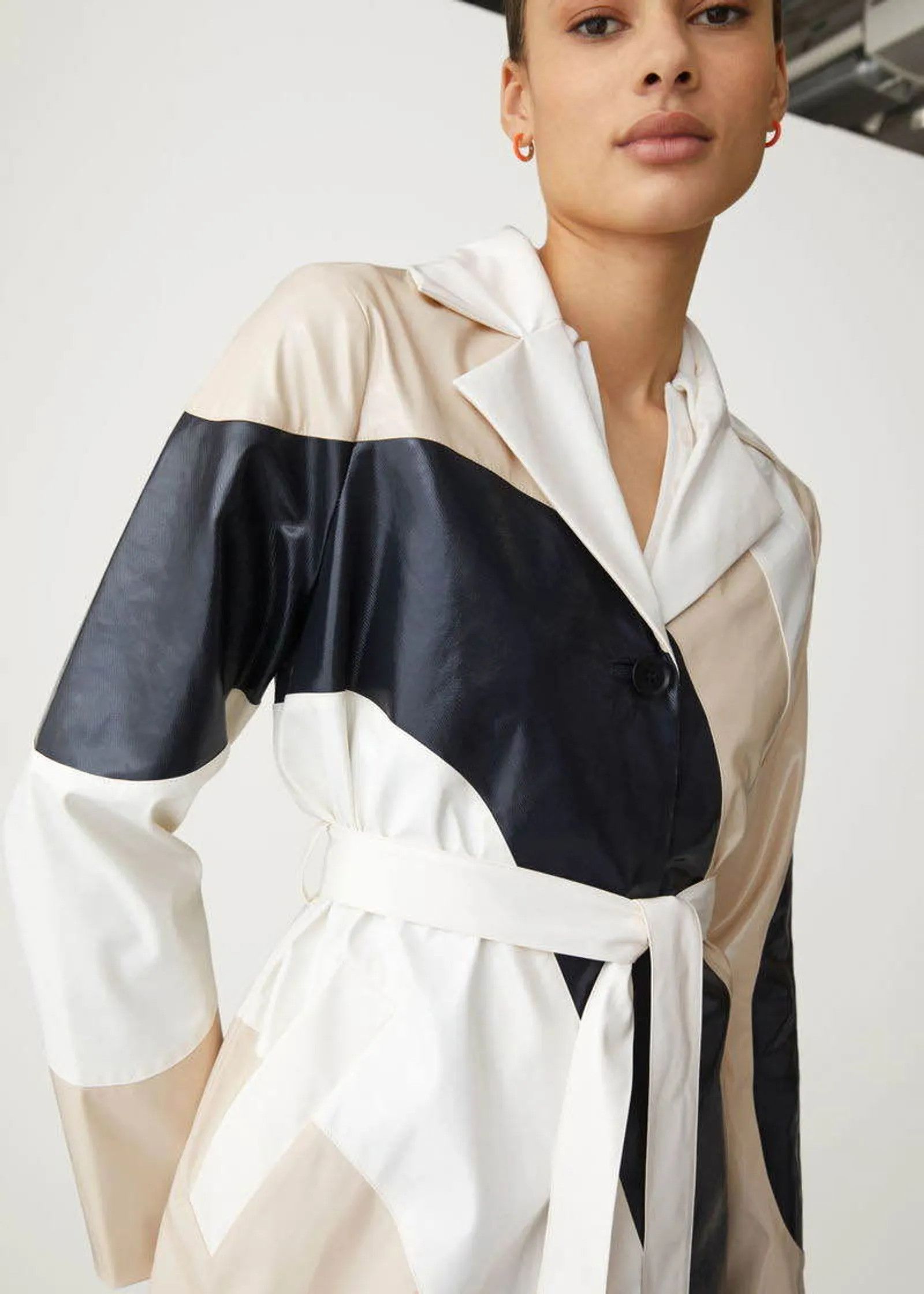 & Other Stories & Other Stories Belted Colour Block Coat Coat Size XS / US 0-2 / IT 36-38 - 5 Thumbnail