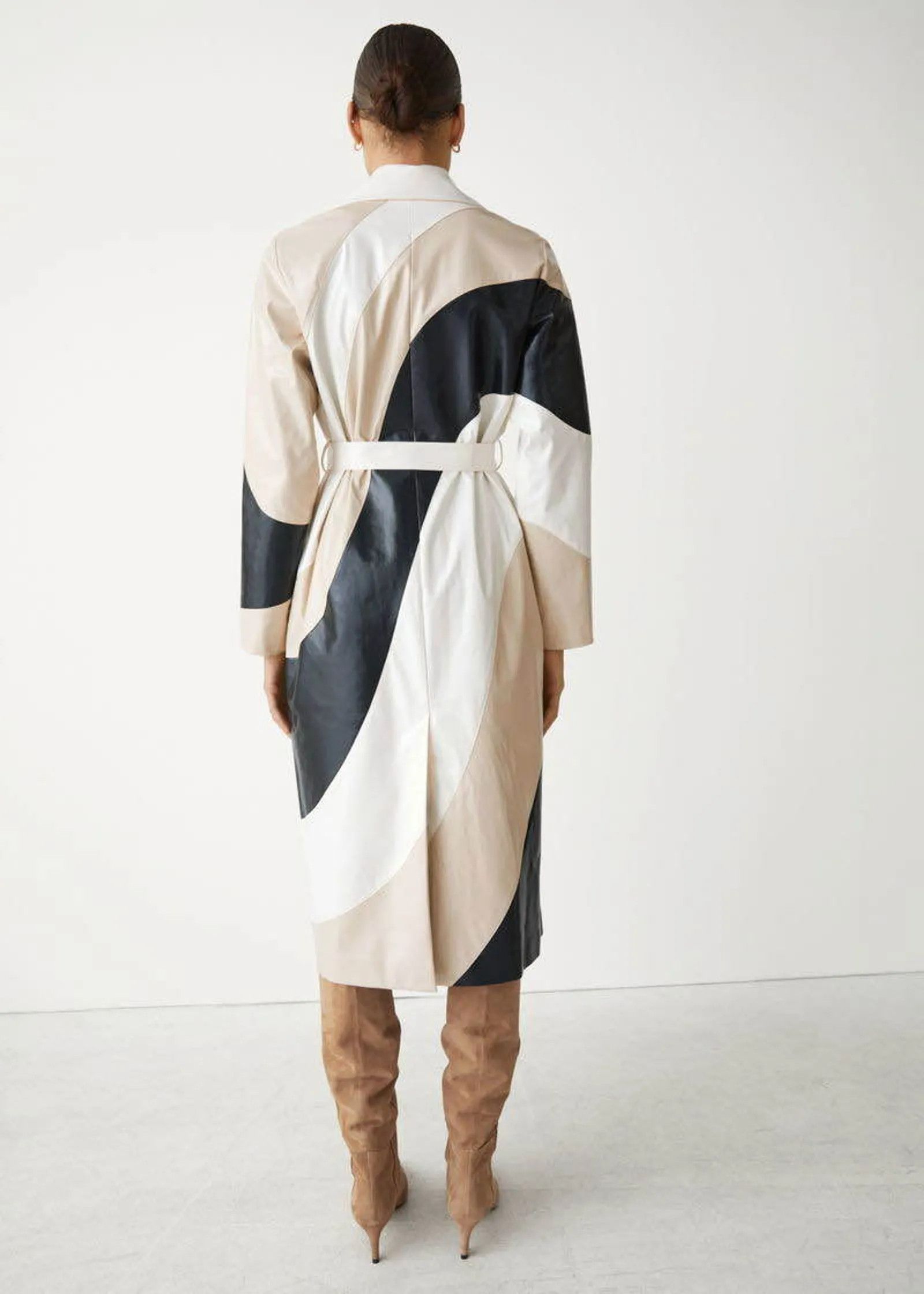 & Other Stories & Other Stories Belted Colour Block Coat Coat Size XS / US 0-2 / IT 36-38 - 8 Thumbnail