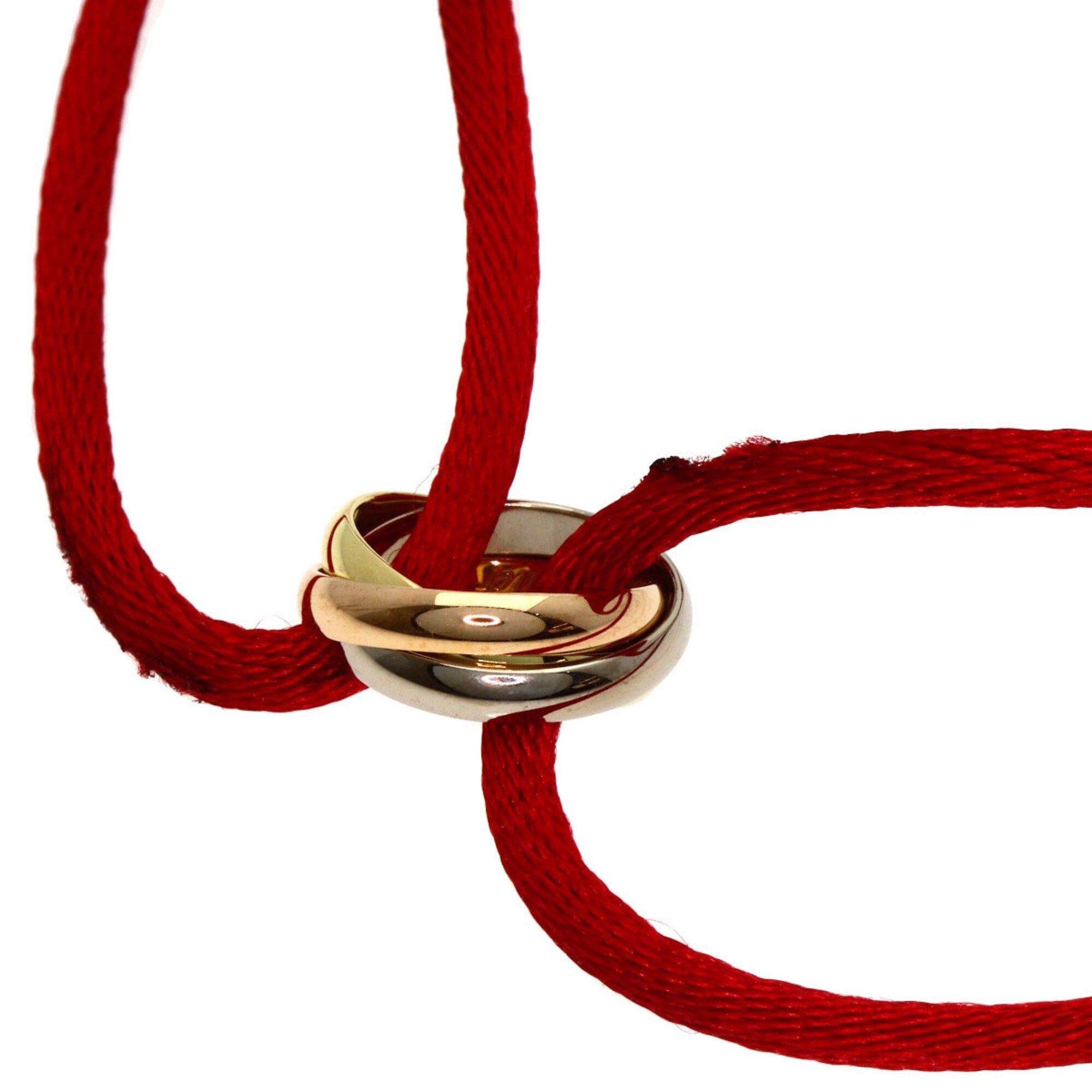 Cartier Cartier Trinity Red Cord Bracelet 18K Yellow Gold/18K Pink White Gold Women's CARTIER Size ONE SIZE - 2 Thumbnail