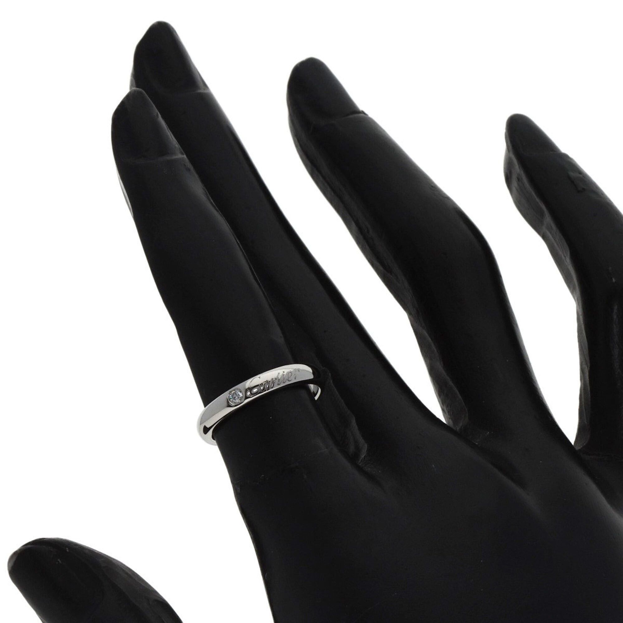 Cartier Cartier C de Diamond Ring #47 Platinum PT950 Women's CARTIER Size ONE SIZE - 6 Thumbnail