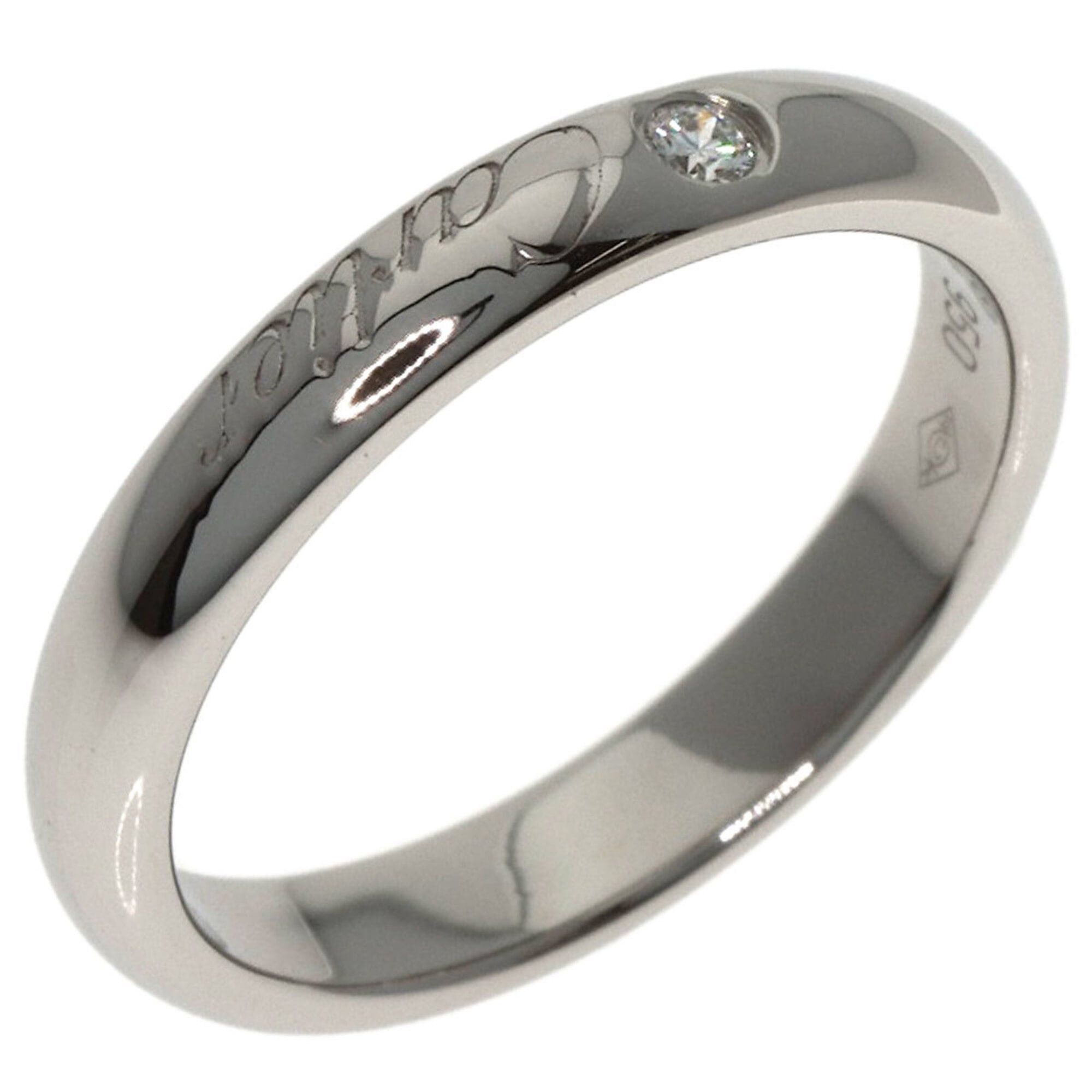Cartier Cartier C de Diamond Ring #47 Platinum PT950 Women's CARTIER Size ONE SIZE - 2 Thumbnail
