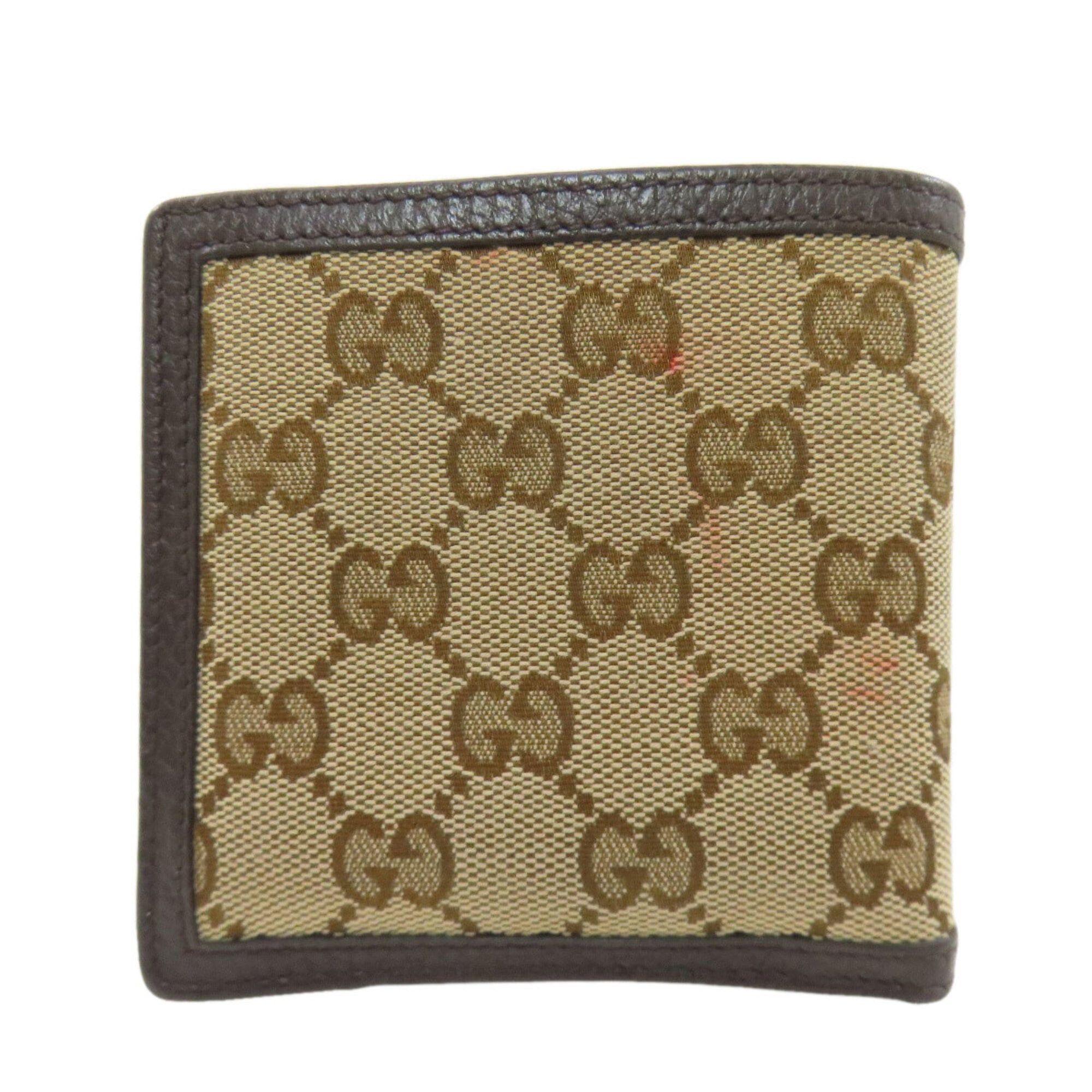 Gucci Gucci 150413 Outlet GG Bi-fold Wallet Canvas/Leather Women's GUCCI Size ONE SIZE - 2 Thumbnail