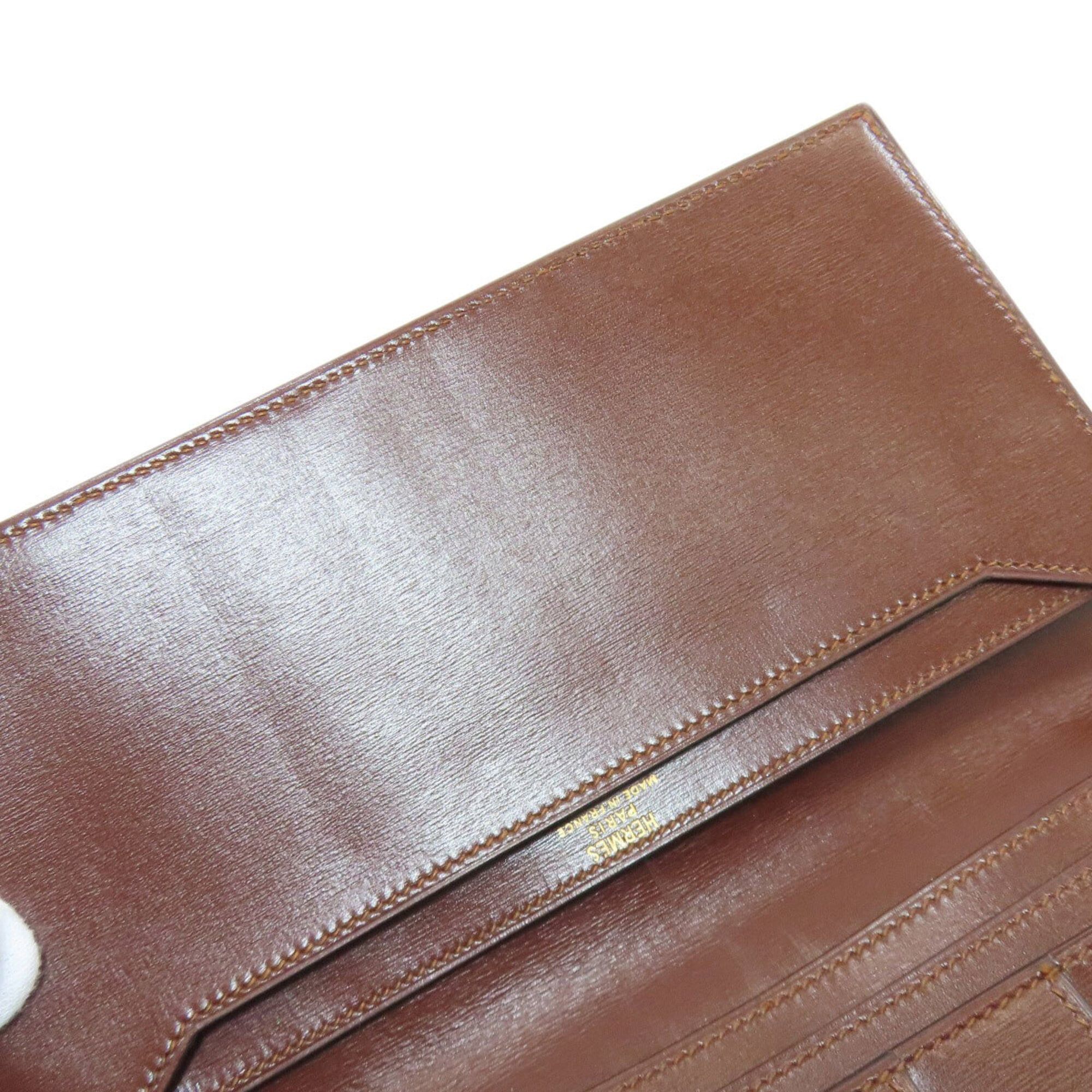 Hermes Hermes MC2 Fleming Long Wallet (without coin purse) Box Calf Leather Women's HERMES Size ONE SIZE - 9 Thumbnail