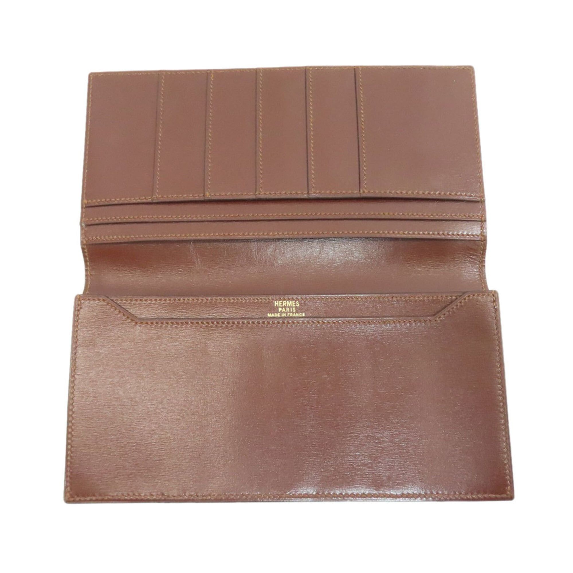 Hermes Hermes MC2 Fleming Long Wallet (without coin purse) Box Calf Leather Women's HERMES Size ONE SIZE - 4 Thumbnail