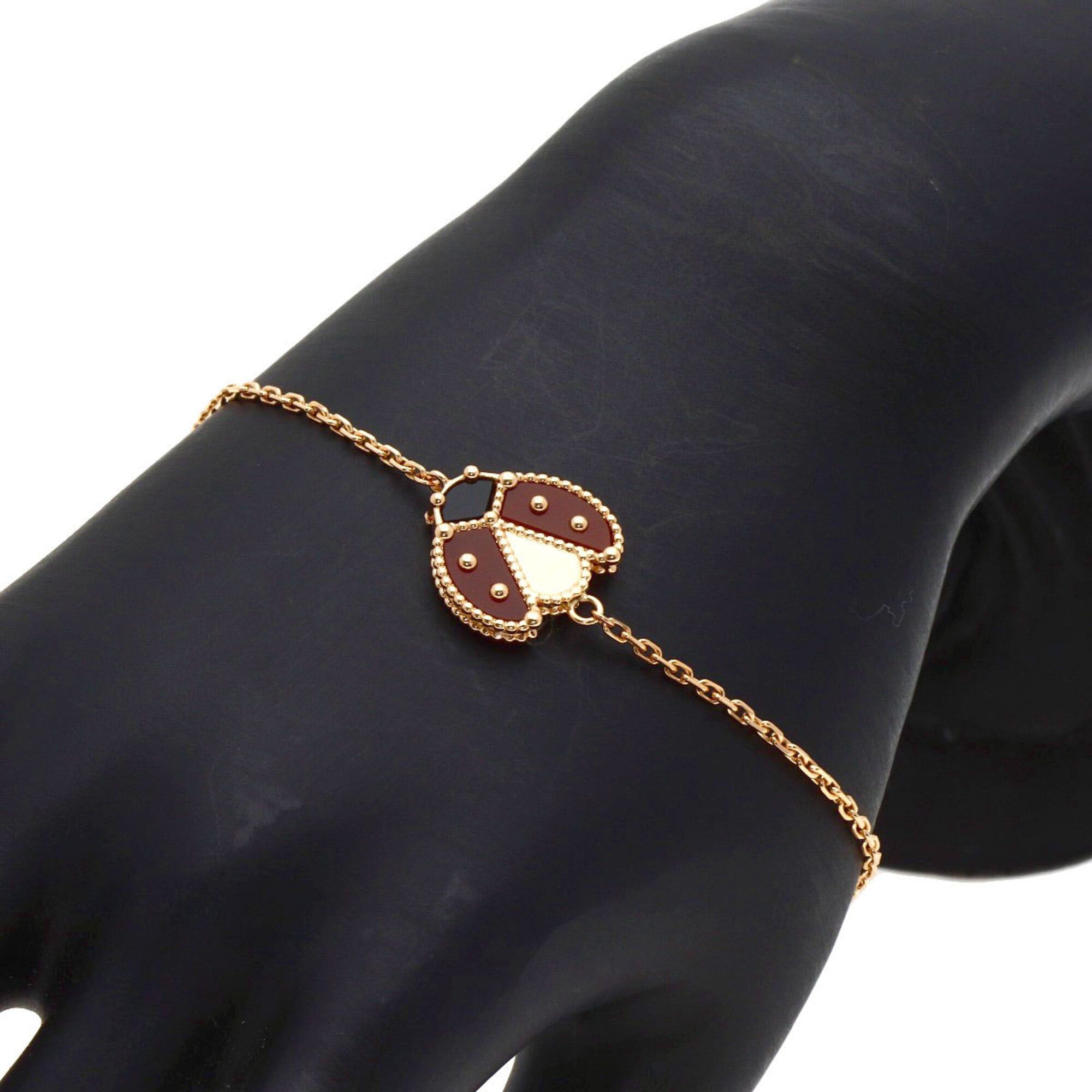 Van Cleef & Arpels Van Cleef & Arpels Lucky Spring Open Wing Ladybug Bracelet 18K Pink Gold Women's Size ONE SIZE - 5 Thumbnail