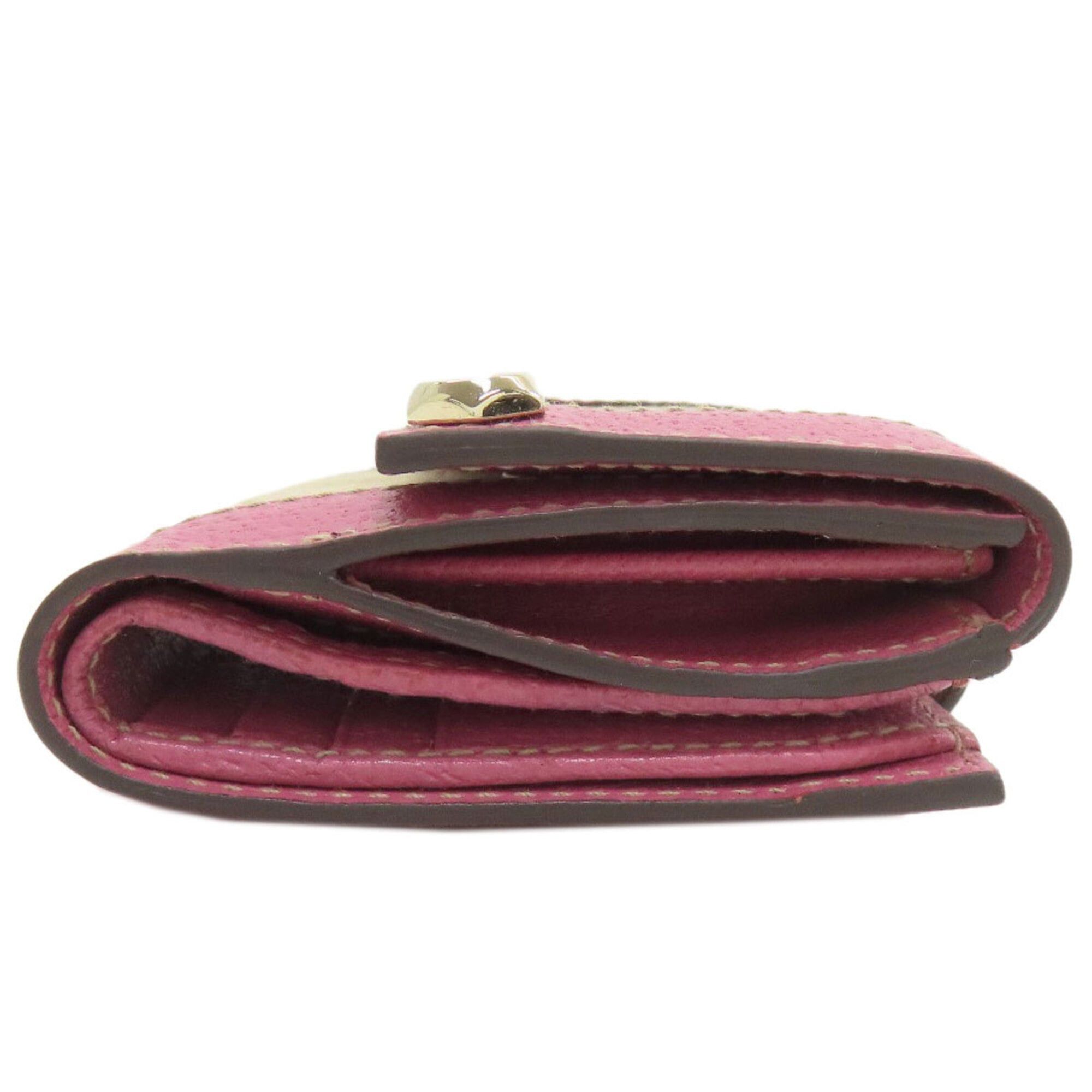 Gucci Gucci 154119 GG Bi-fold Wallet Canvas/Leather Women's GUCCI Size ONE SIZE - 3 Thumbnail