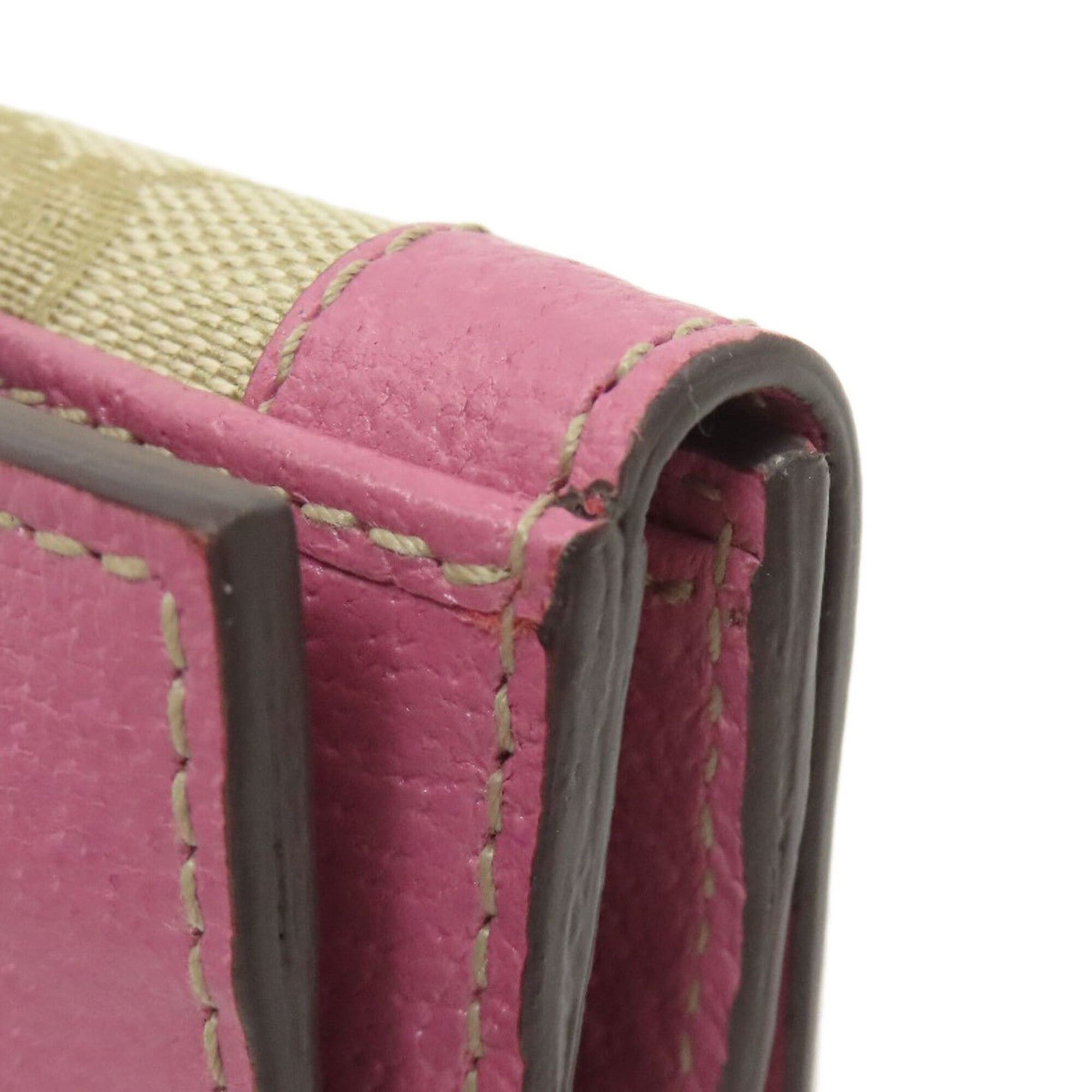 Gucci Gucci 154119 GG Bi-fold Wallet Canvas/Leather Women's GUCCI Size ONE SIZE - 15 Thumbnail