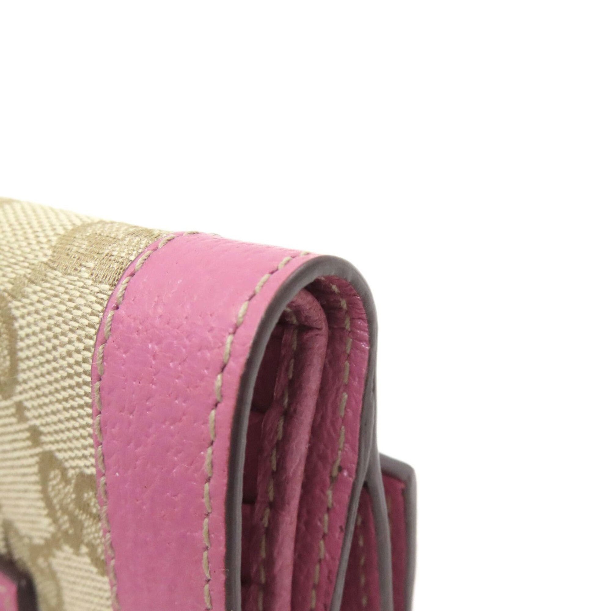 Gucci Gucci 154119 GG Bi-fold Wallet Canvas/Leather Women's GUCCI Size ONE SIZE - 17 Thumbnail