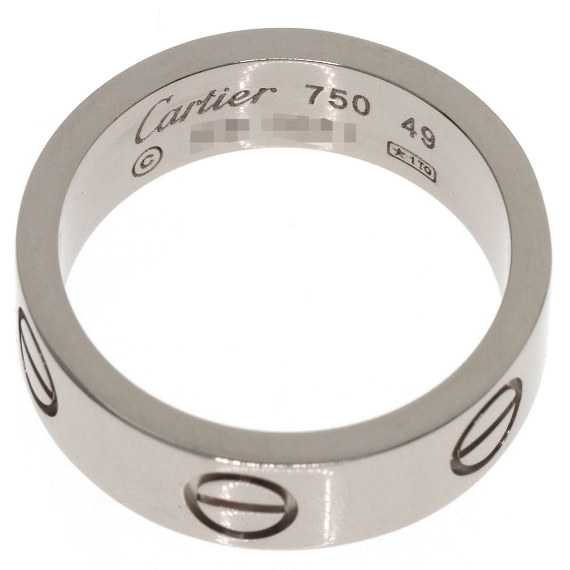 Cartier Cartier Love Ring #49, 18K White Gold, Women's Ring, CARTIER Size ONE SIZE - 4 Thumbnail
