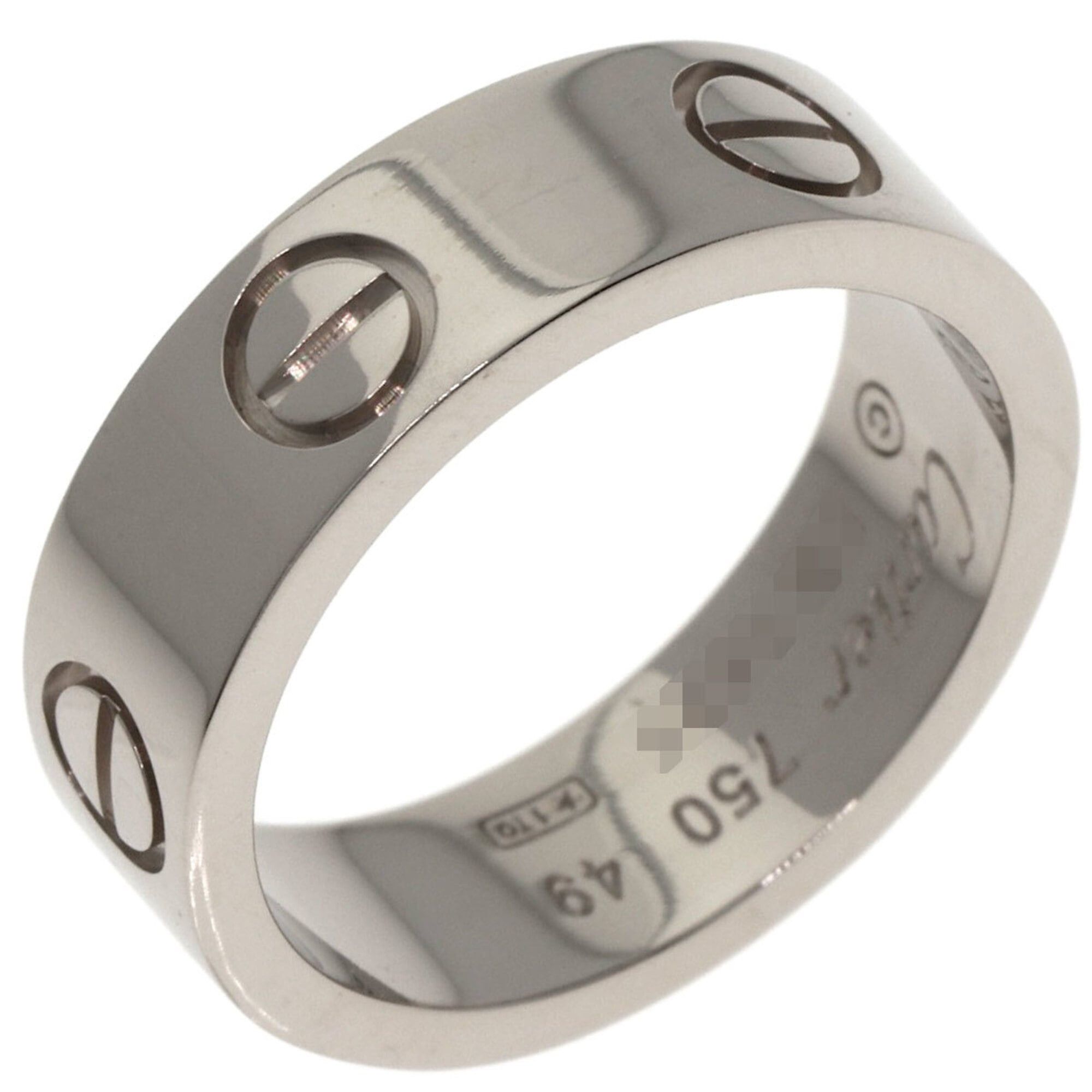 Cartier Cartier Love Ring #49, 18K White Gold, Women's Ring, CARTIER Size ONE SIZE - 2 Thumbnail