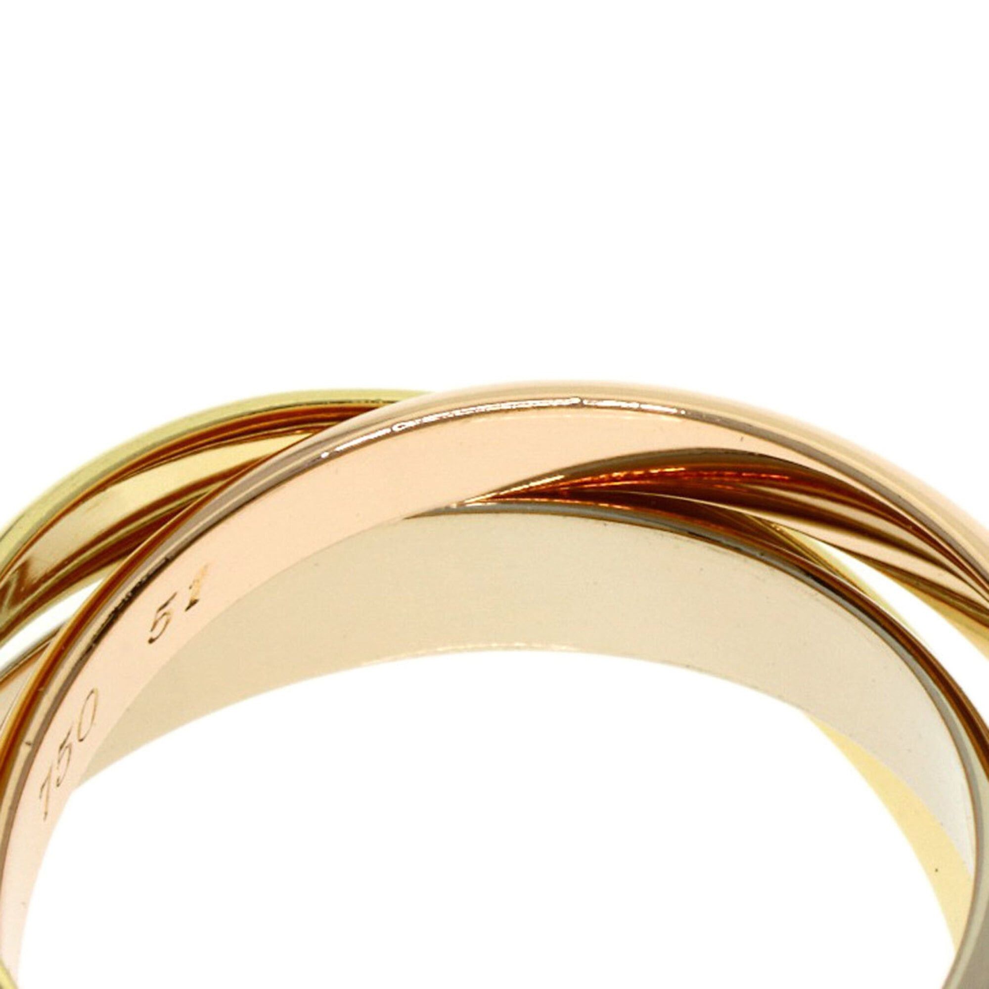 Cartier Cartier Trinity #51 Ring, 18K Yellow Gold/18K White Pink Gold, Women's, CARTIER Size ONE SIZE - 6 Thumbnail