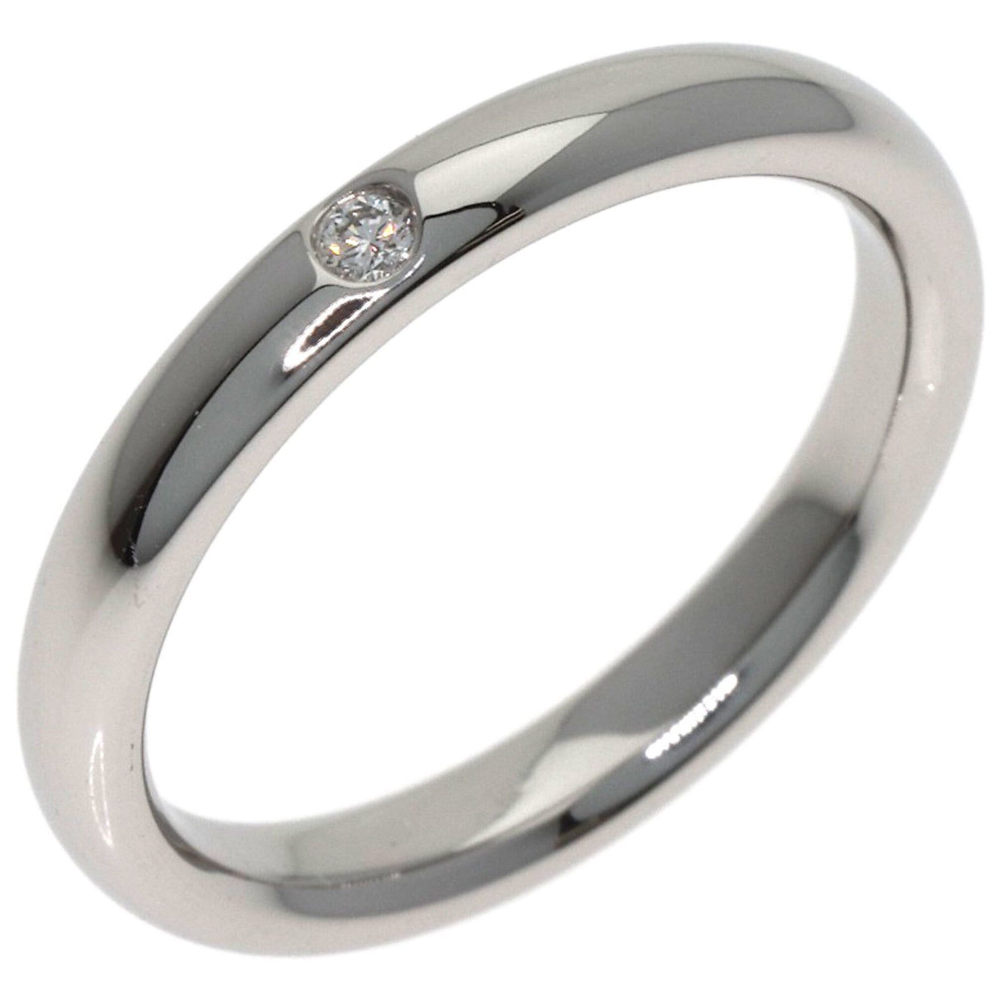 Tiffany & Co. Tiffany & Co. Stacking Band 1P Diamond Ring, Platinum PT950, Women's. Size ONE SIZE - 2 Thumbnail