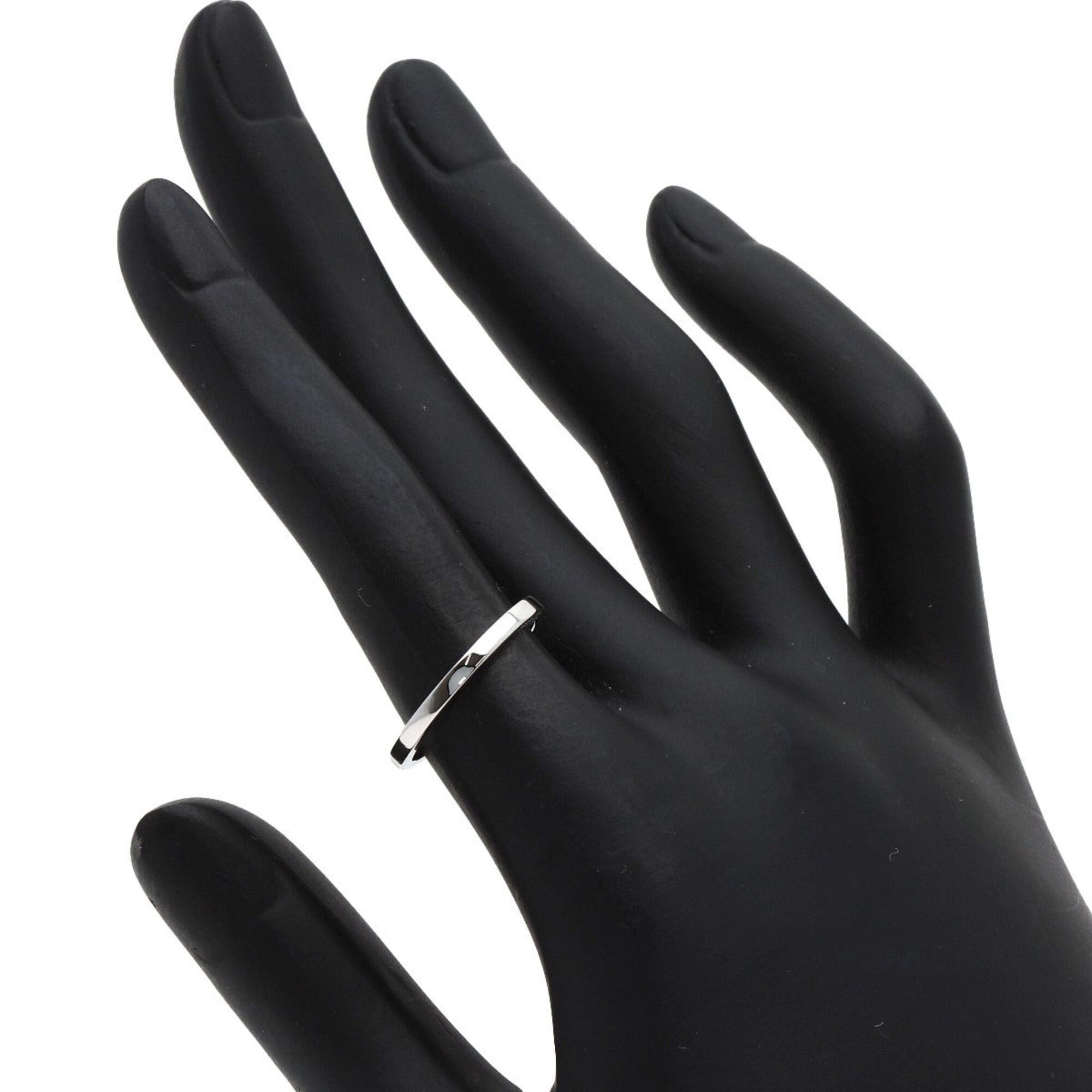 Hermes Hermes Phil Long #50 Ring, Platinum PT950, Women's HERMES Size ONE SIZE - 5 Thumbnail