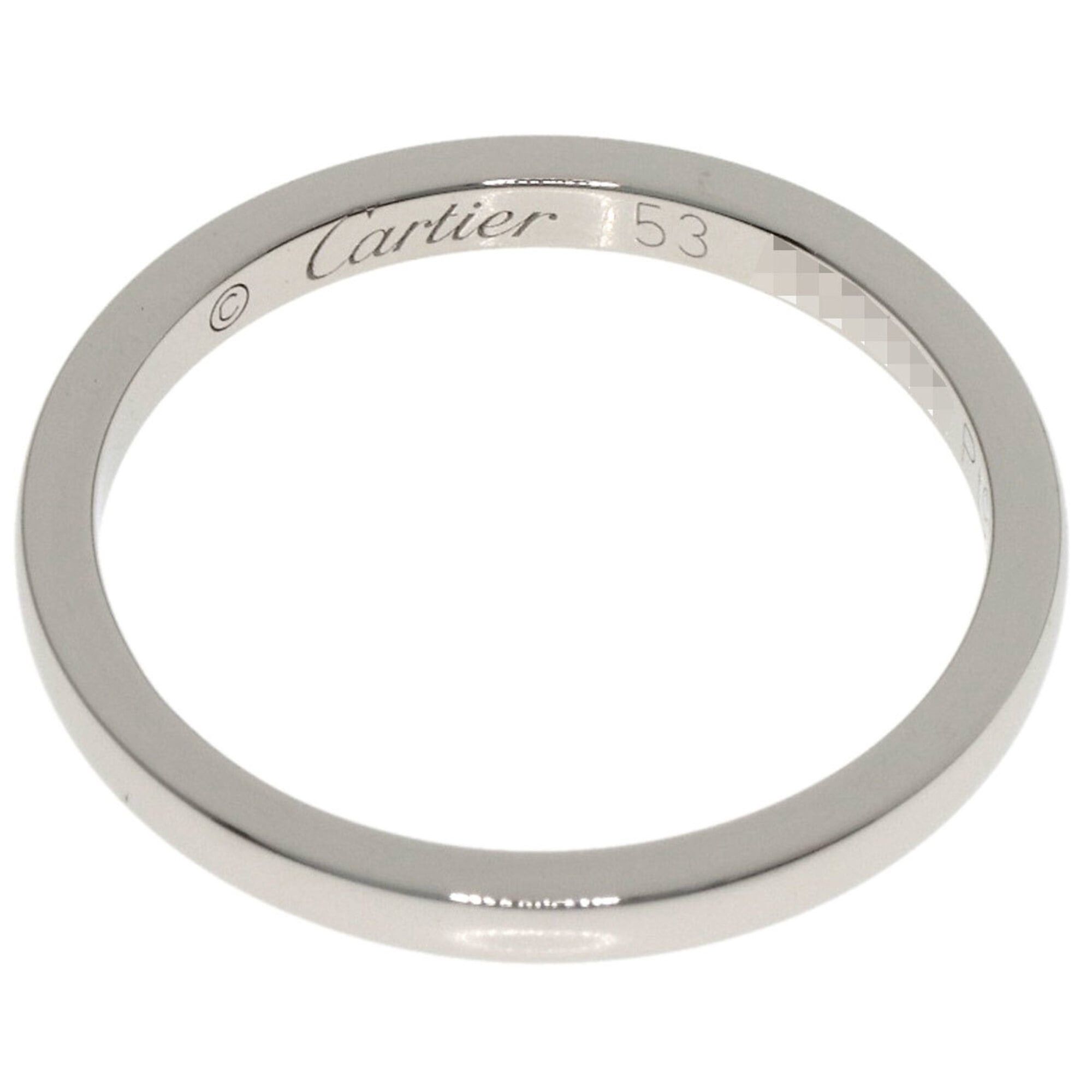 Cartier Cartier Wedding Ring #53, Platinum PT950, Women's, CARTIER Size ONE SIZE - 4 Thumbnail