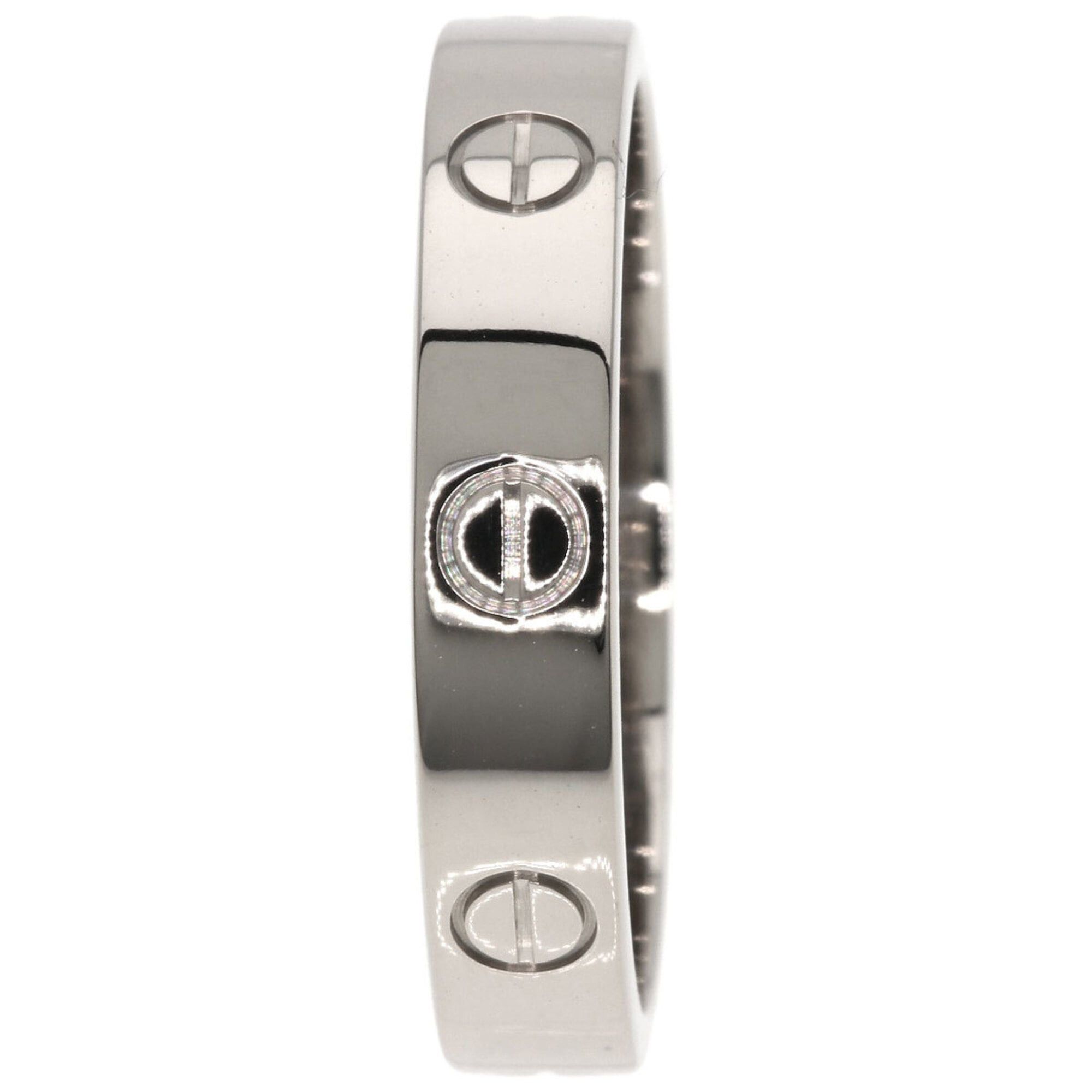 Cartier Cartier Mini Love Ring #58, 18K White Gold, Women's Ring, CARTIER Size ONE SIZE - 3 Thumbnail