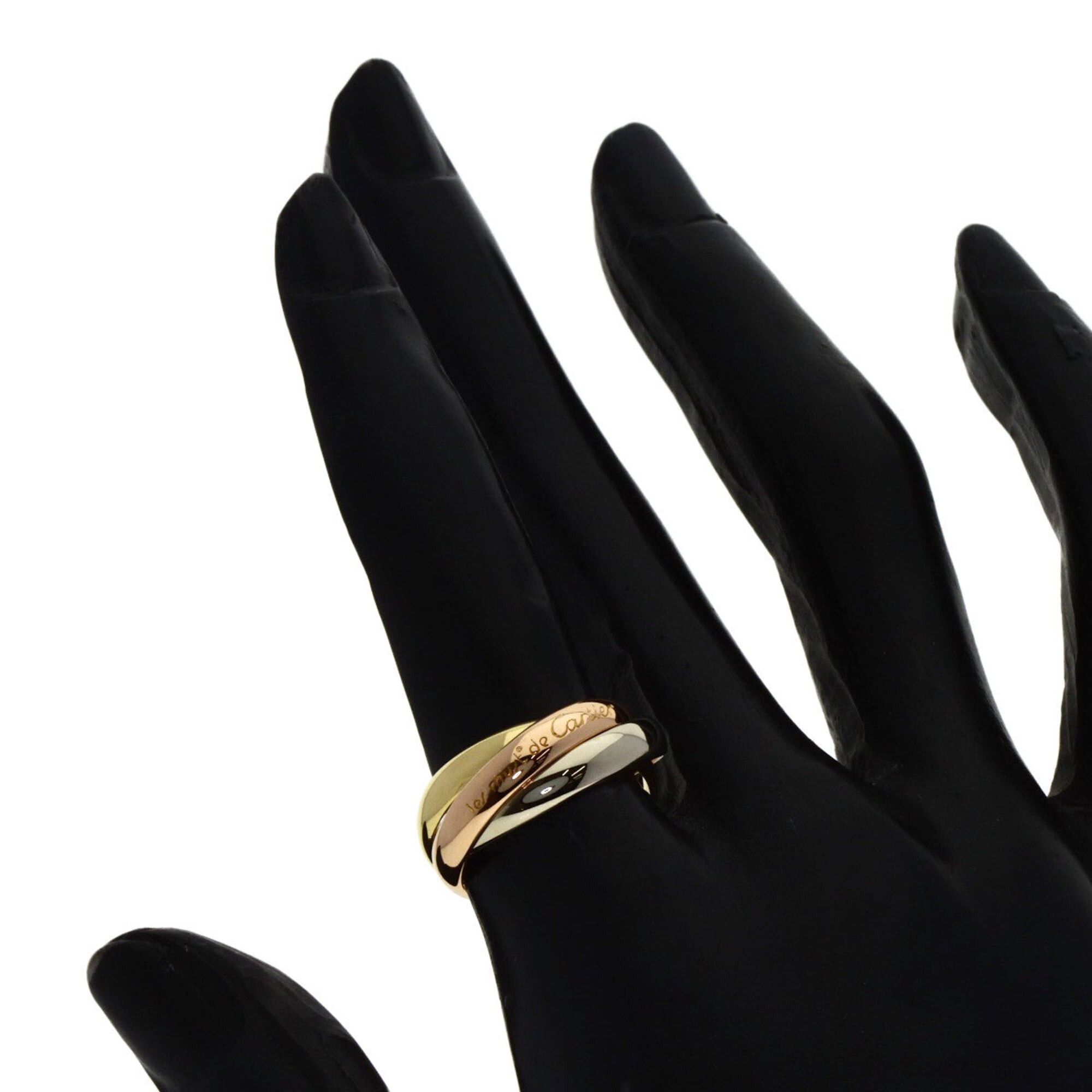 Cartier Cartier Trinity #50 Ring, 18K Yellow Gold/18K White Pink Gold, Women's, CARTIER Size ONE SIZE - 4 Thumbnail