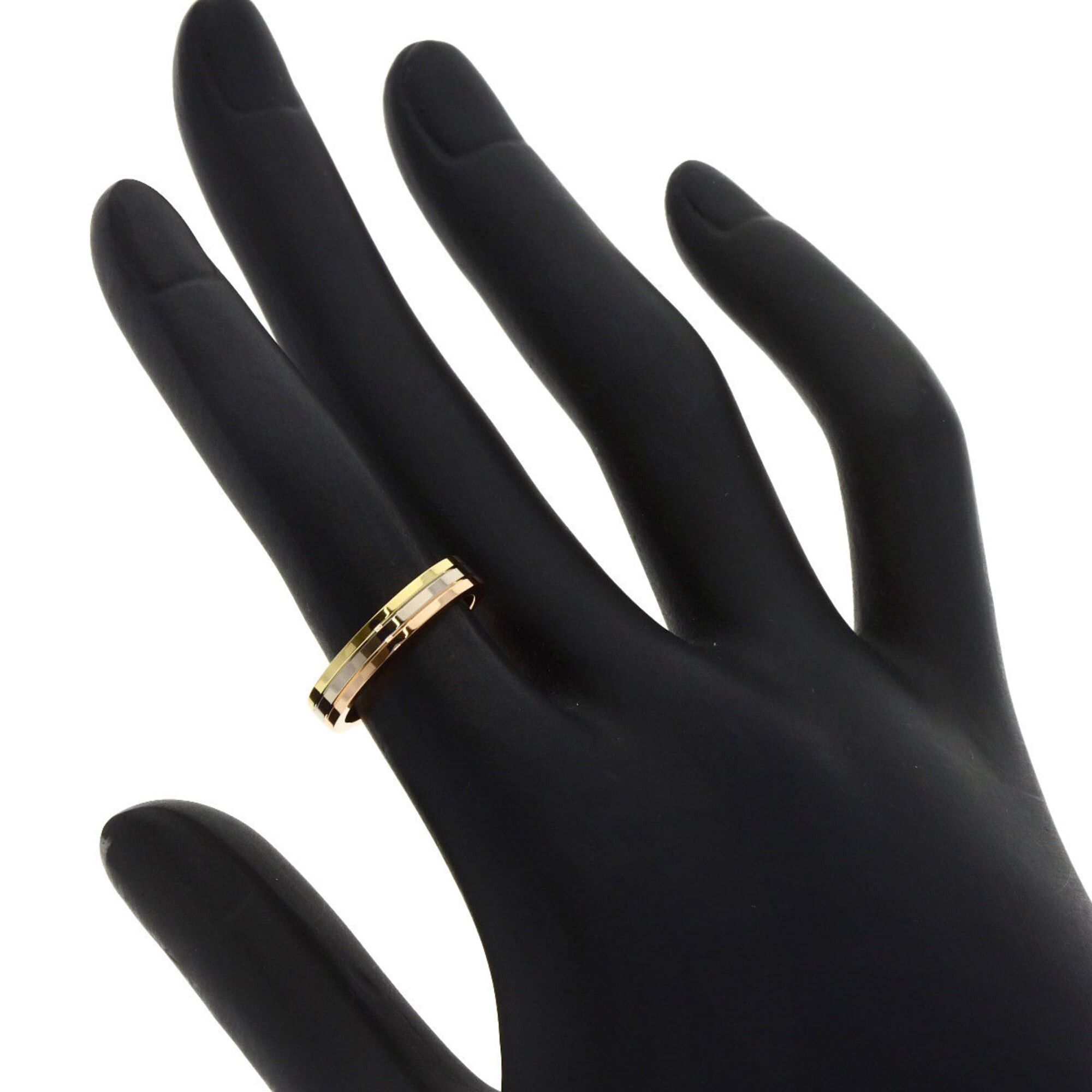 Cartier Cartier Three-Color Ring #48, 18K Yellow Gold/18K White Pink Gold, Women's. Size ONE SIZE - 7 Thumbnail