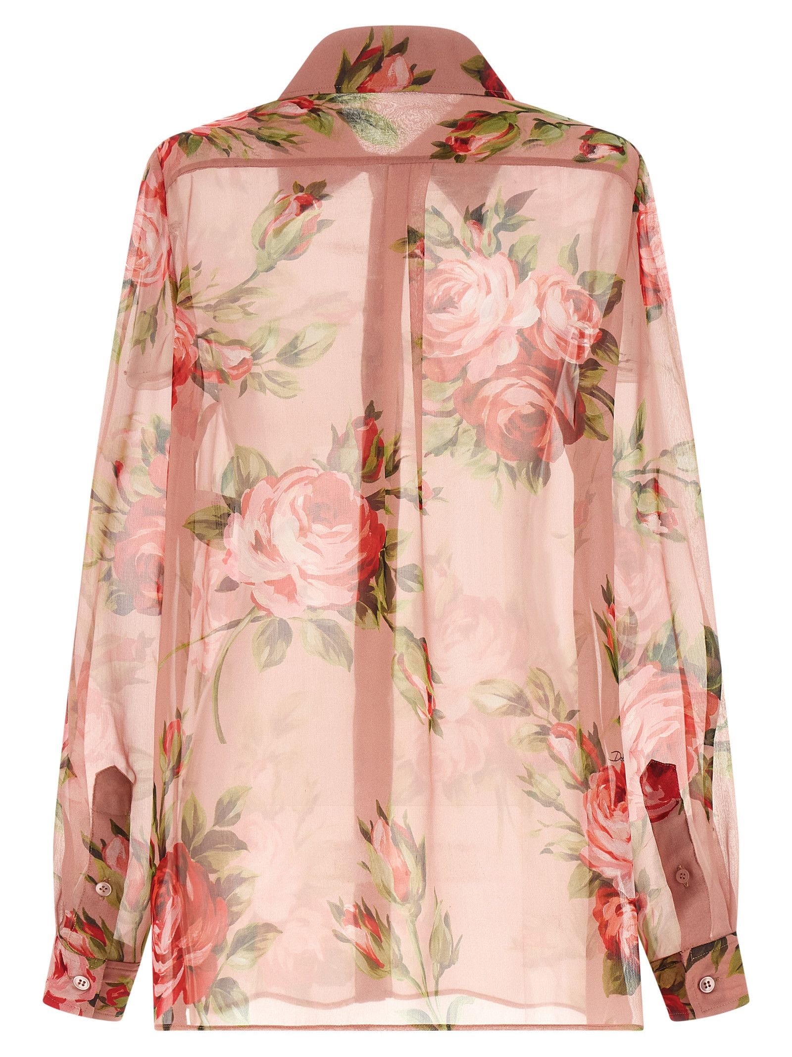 Dolce & Gabbana 'Bouquet Rose' Shirt Size M / US 6-8 / IT 42-44 - 2 Thumbnail