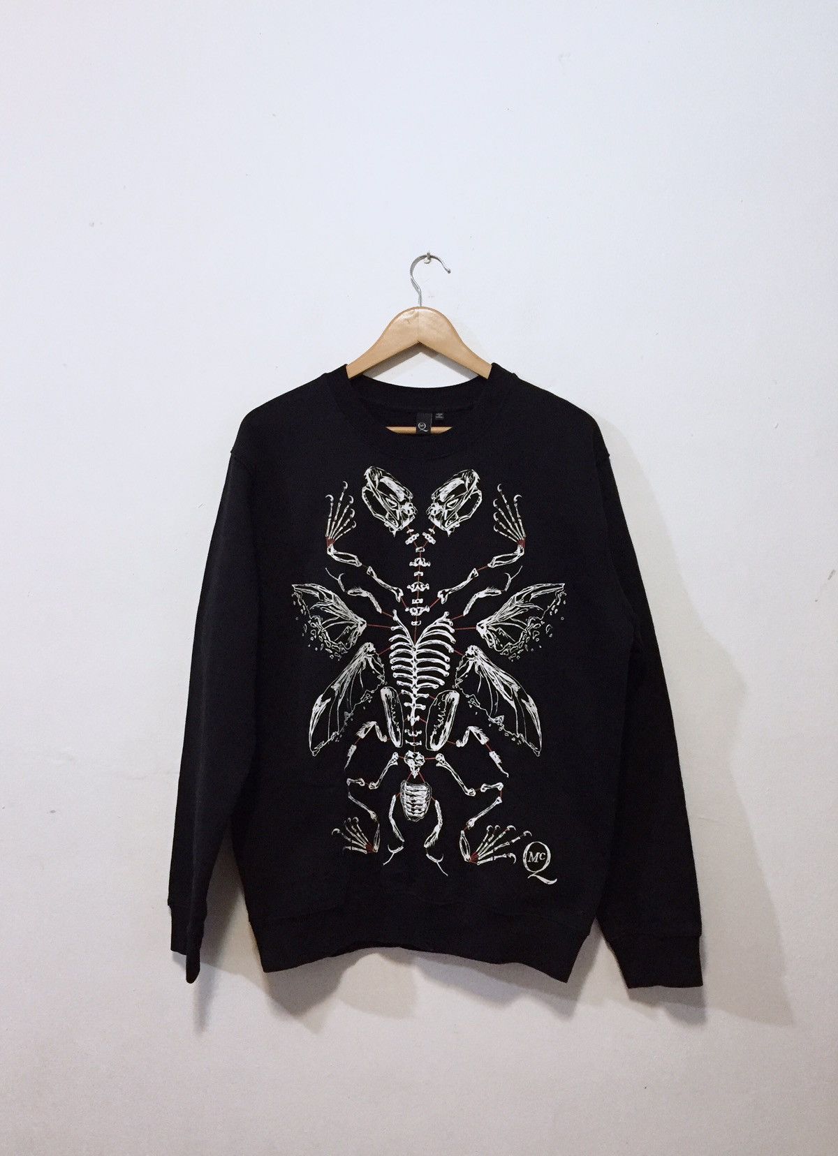 Pre-owned Alexander Mcqueen Fw16 Mens Black Cotton Sweatshirt () (size Large)