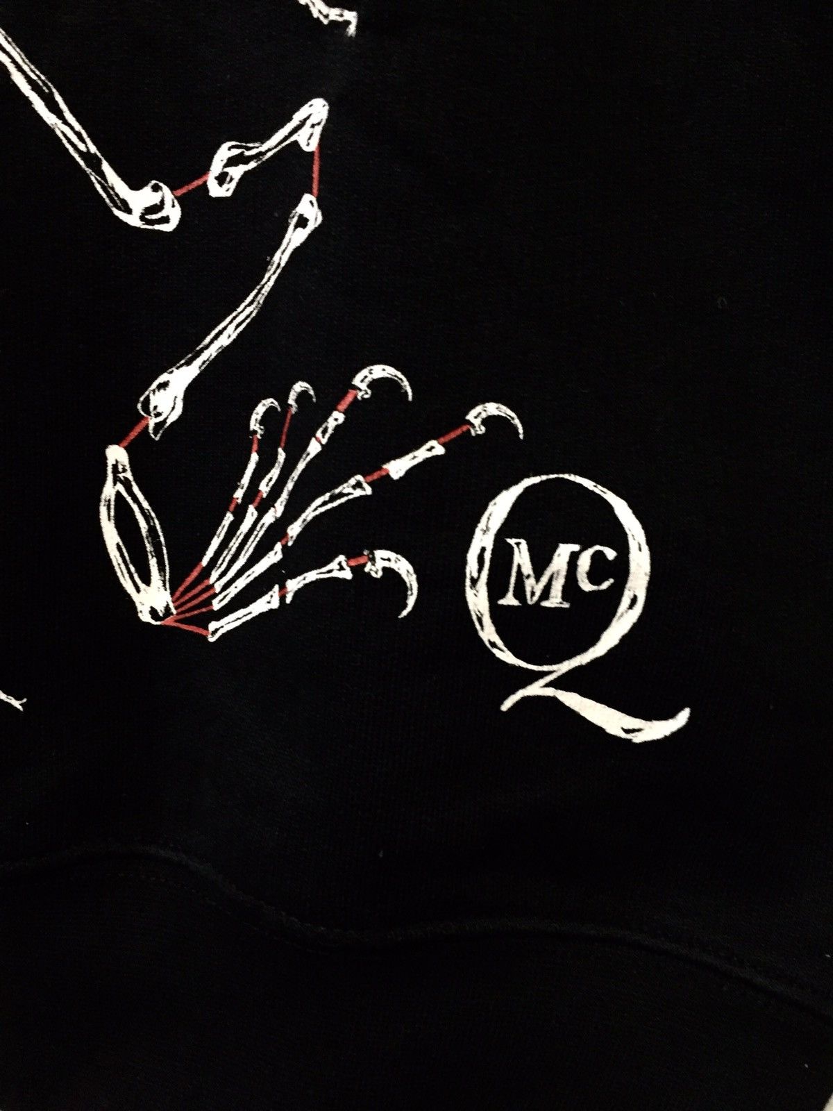 Alexander McQueen FW16 Mens Black Cotton Sweatshirt (FINAL DROP!) Size US L / EU 52-54 / 3 - 3 Thumbnail