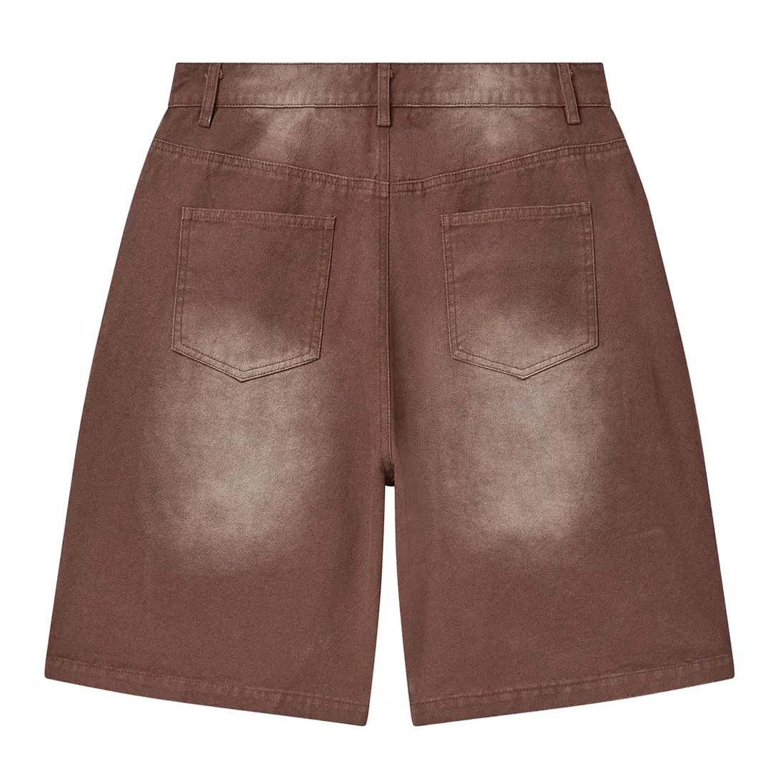Vale Forever 1980s Patches Shorts Brown Size US 36 / EU 52 - 2 Thumbnail