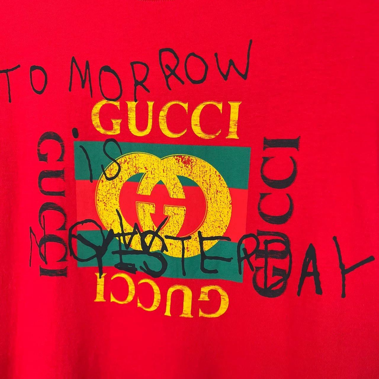Gucci Gucci Square Graffiti Letter Short Sleeve Size XS / US 0-2 / IT 36-38 - 5 Thumbnail