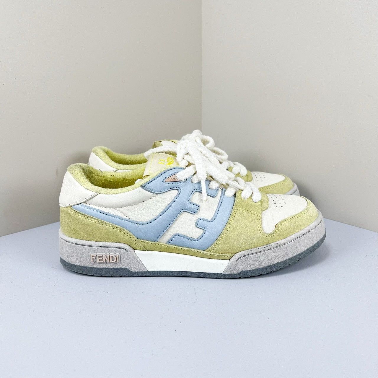 Fendi Fendi Match Colorblock Leather Sneakers Size US 5.5 / IT 35.5 - 4 Thumbnail