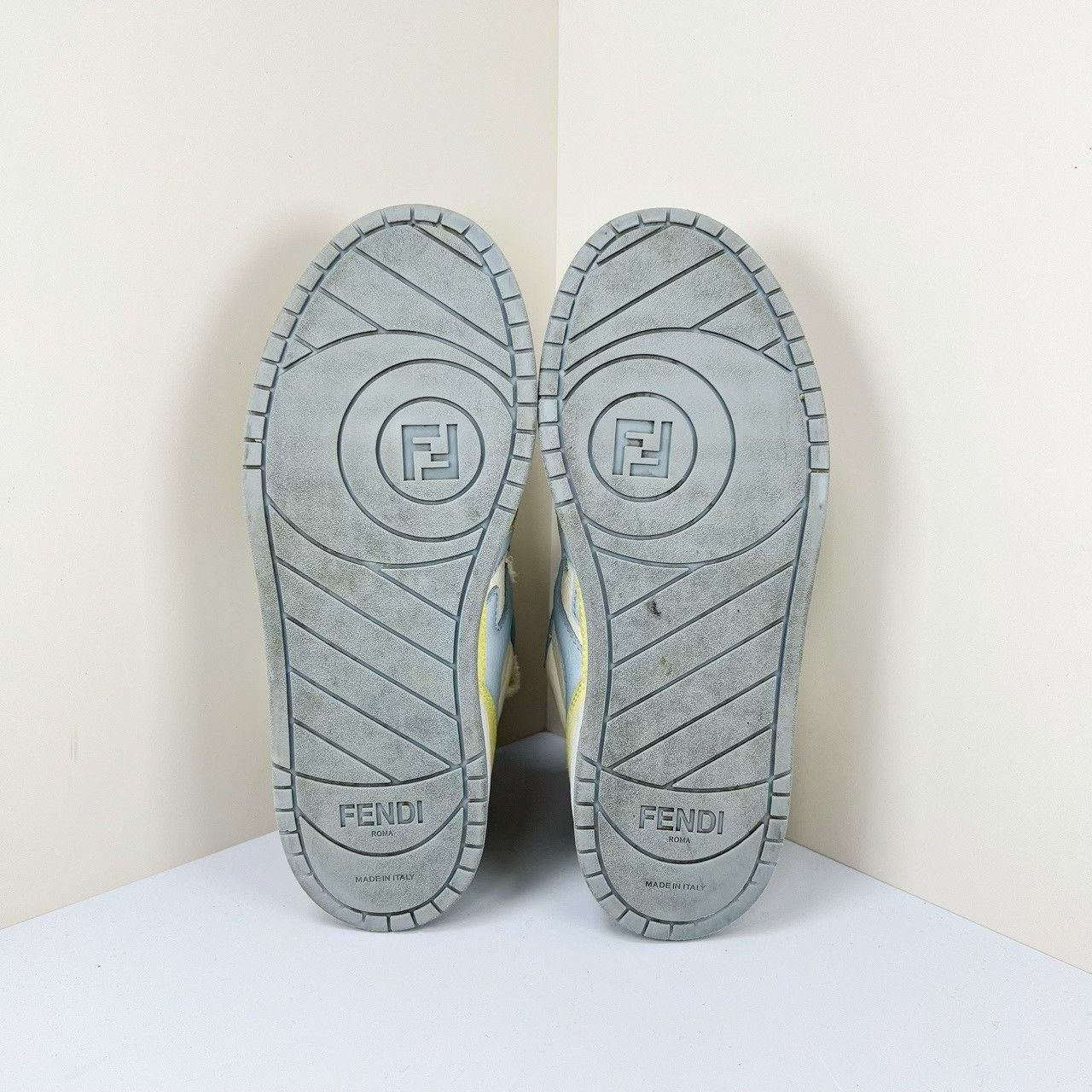 Fendi Fendi Match Colorblock Leather Sneakers Size US 5.5 / IT 35.5 - 6 Thumbnail